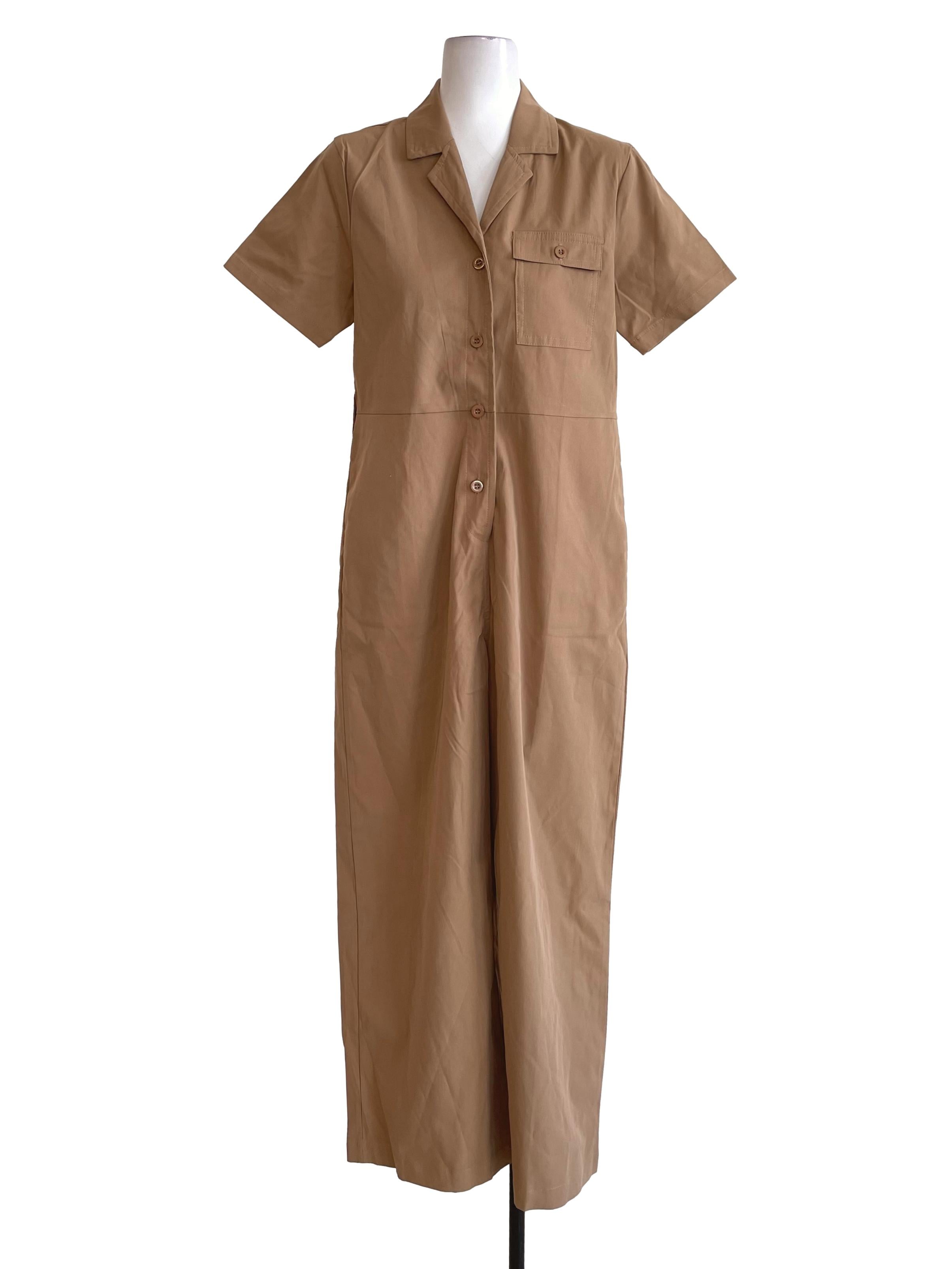 Peanut Oxford Shirt Jumpsuit TEM