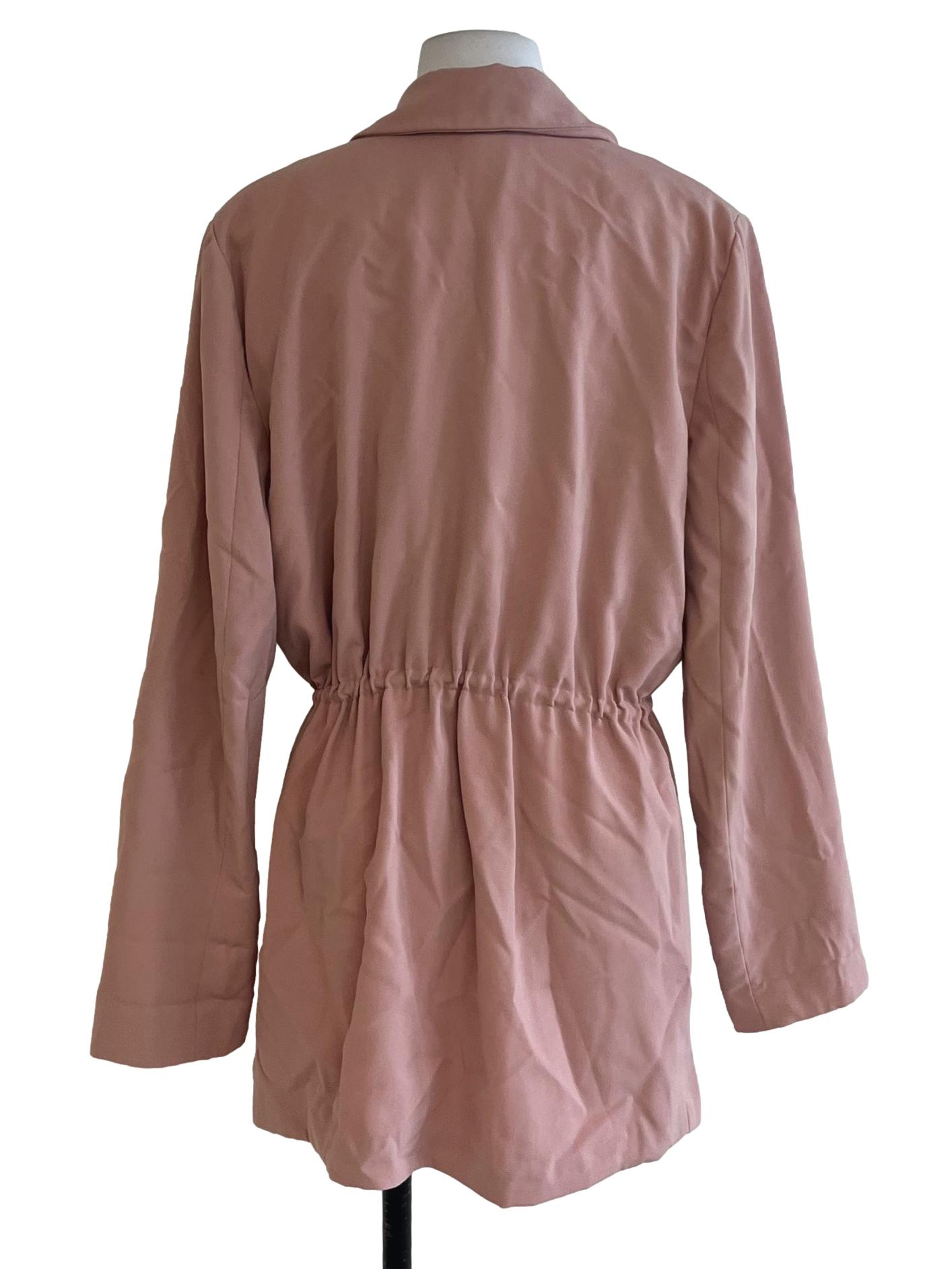 Rose Pink Wing Collar Jacket