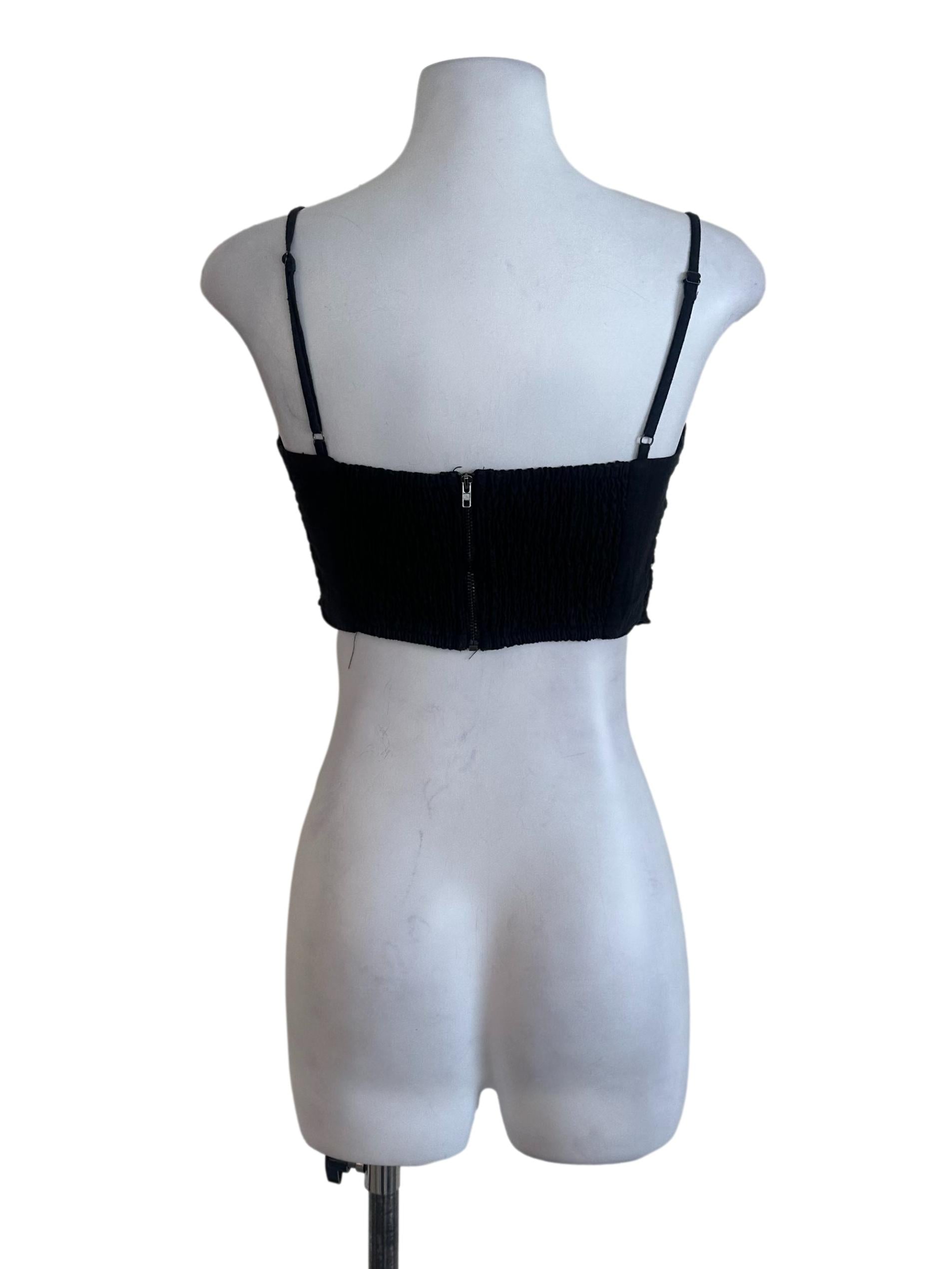 Black Plain Spaghetti Strap Top TTR
