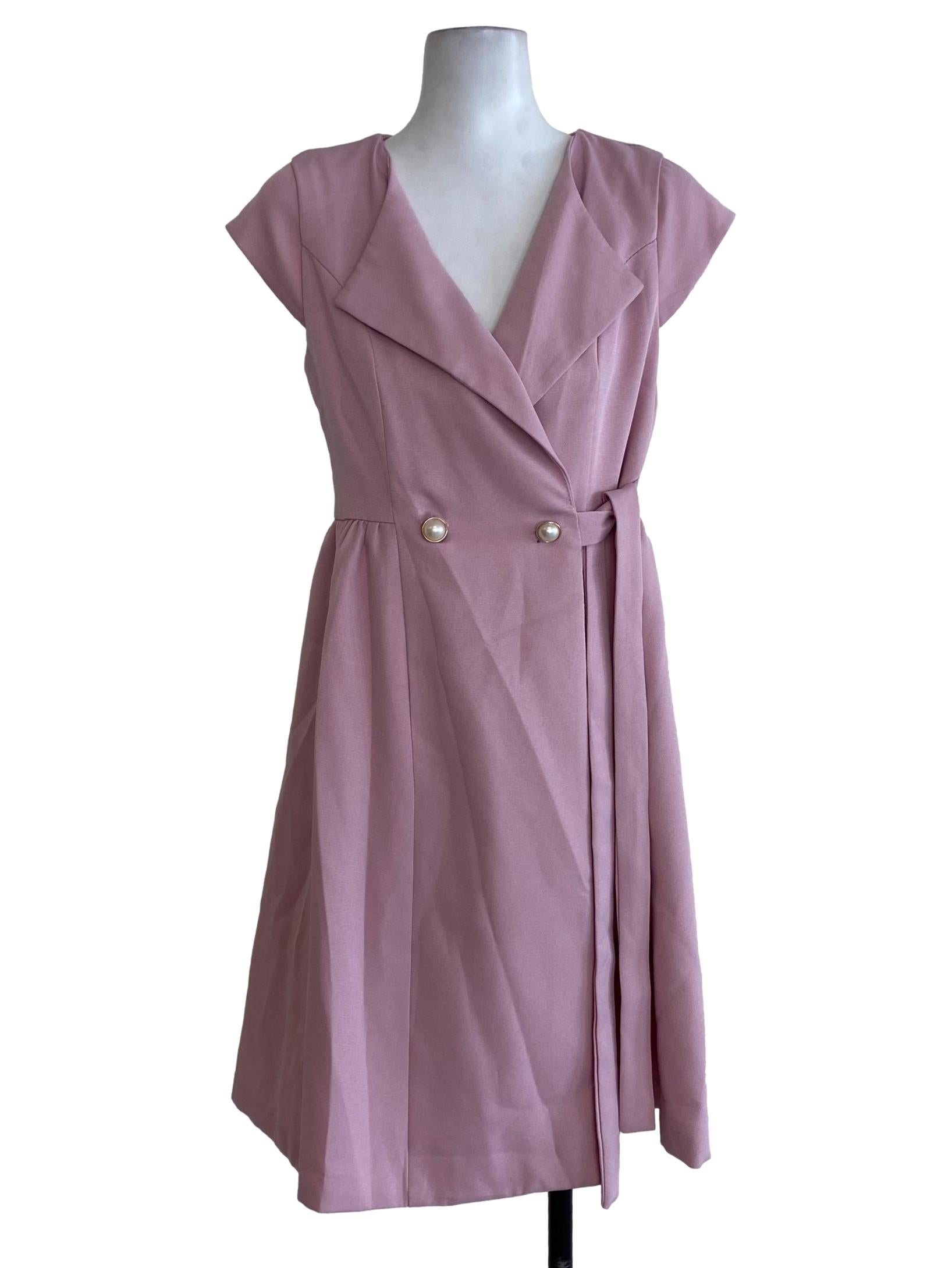 Pink Wrap Dress