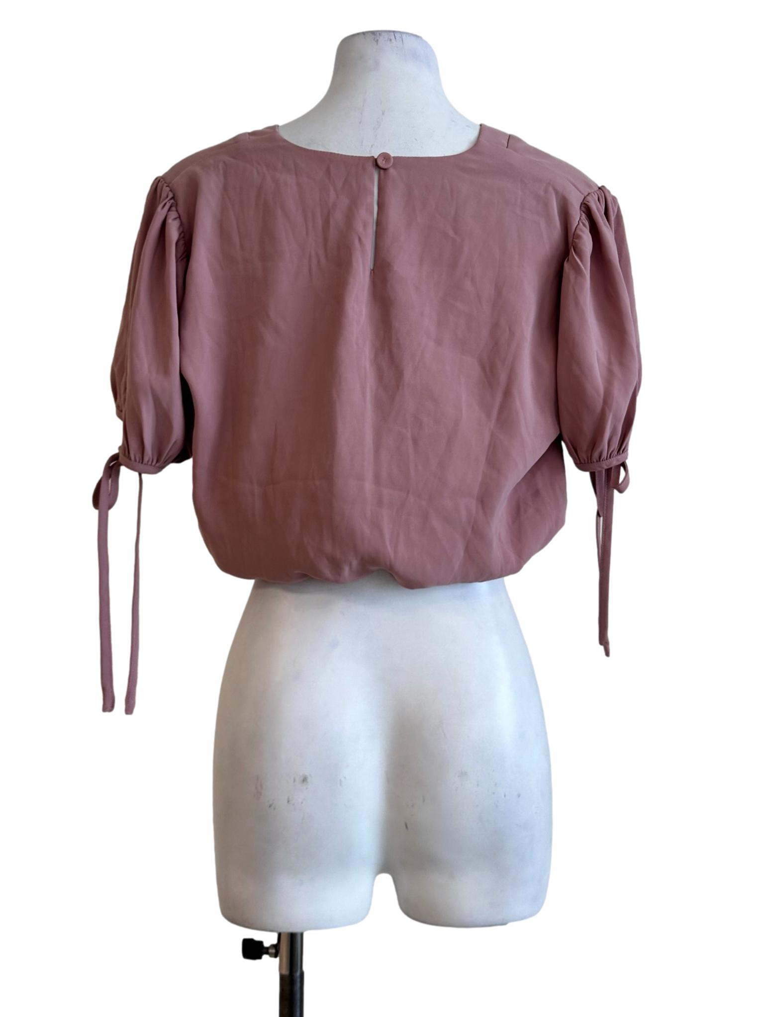 Blush Pink V Neckline Top