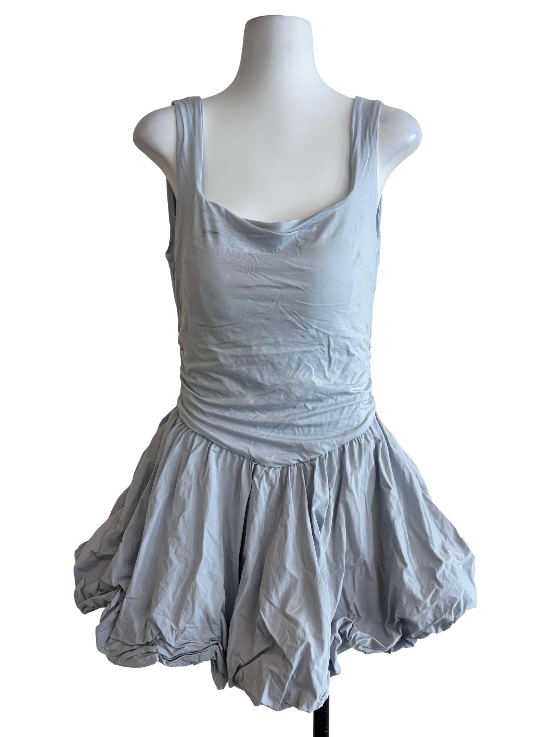 Stone Blue Bubble Dress