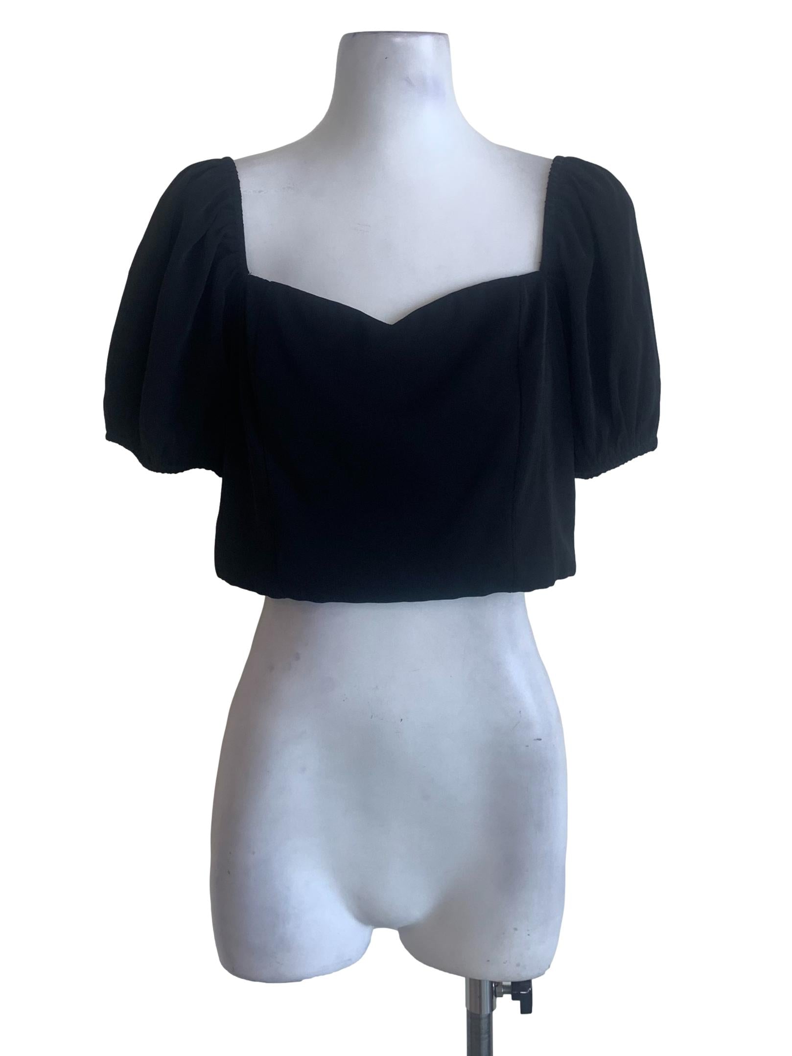 Black Crop Top