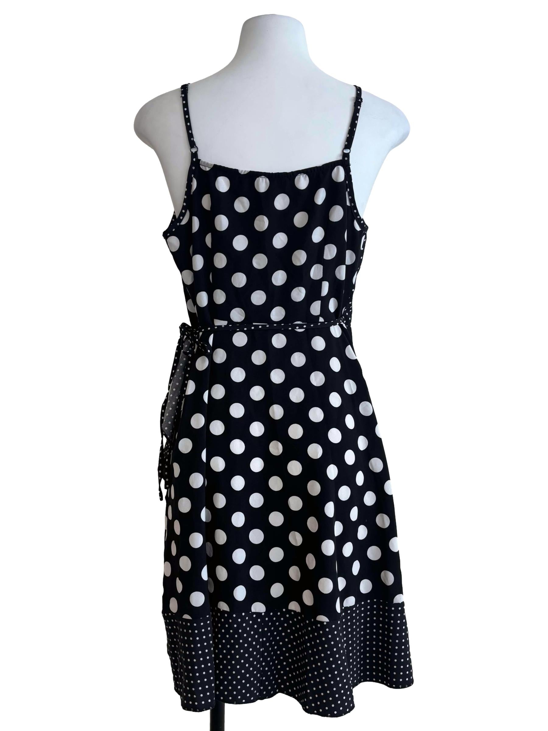 Onyx Black Polkadot Dresses