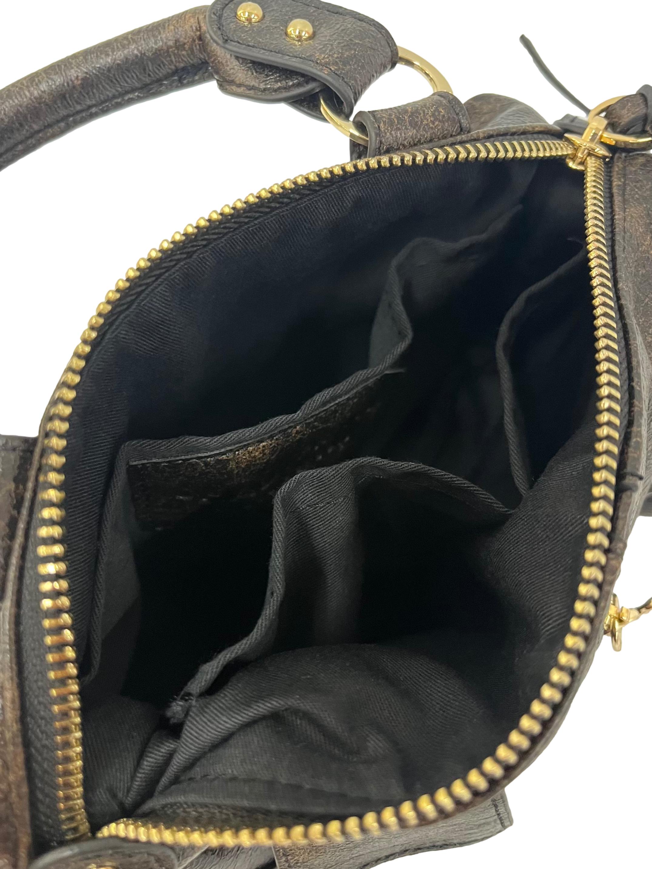Dark Brown Leather Y2K Pocket Bag CSN