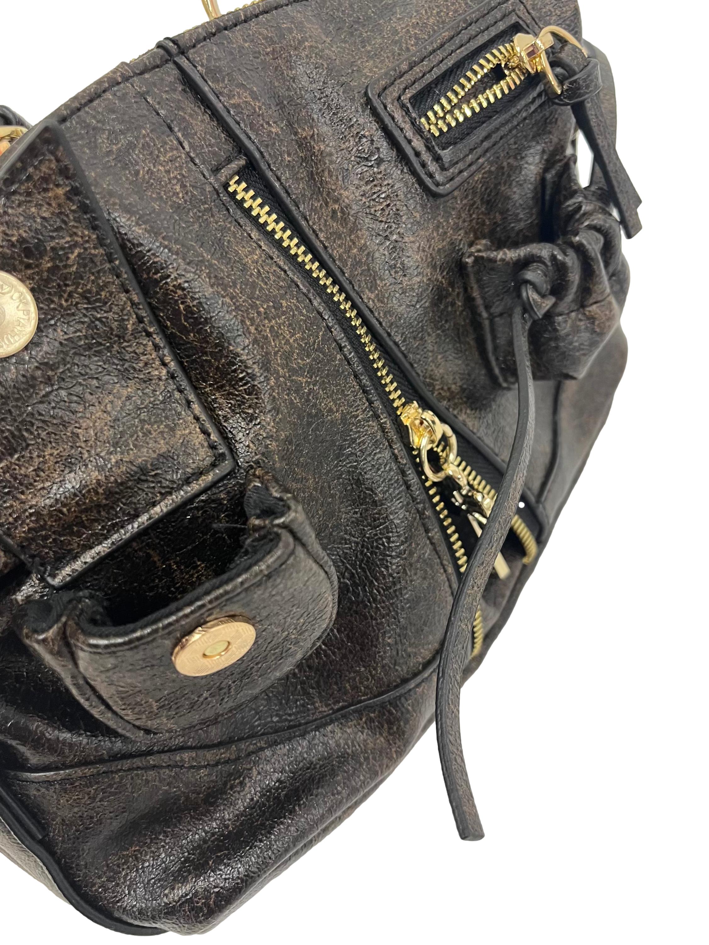Dark Brown Leather Y2K Pocket Bag CSN