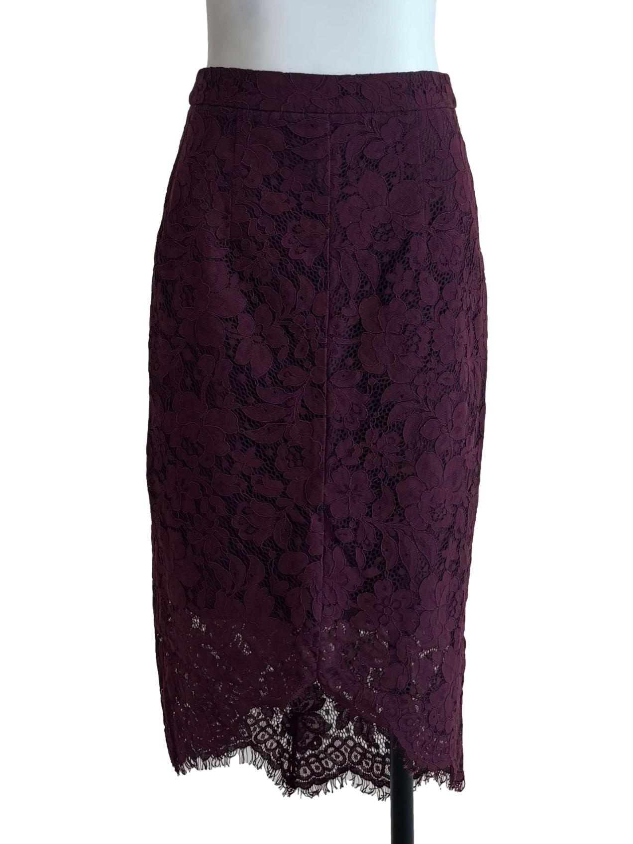 Scarlet Red Lace Skirt LB