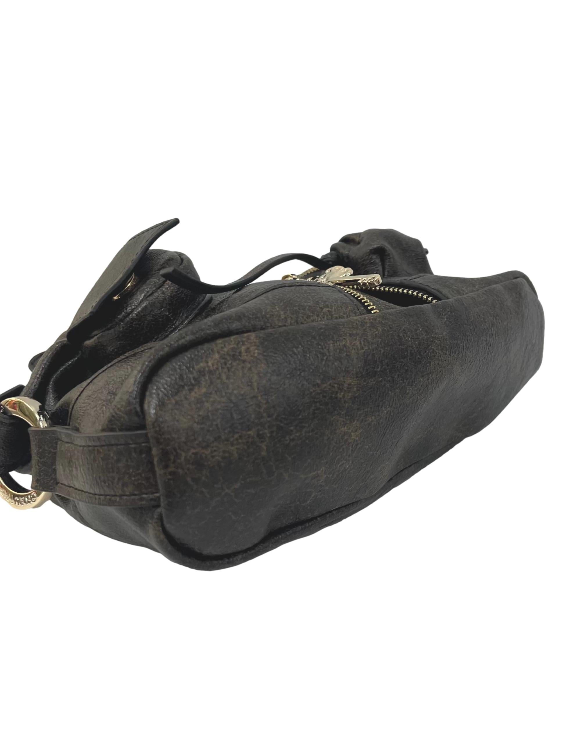 Dark Brown Leather Y2K Pocket Bag CSN