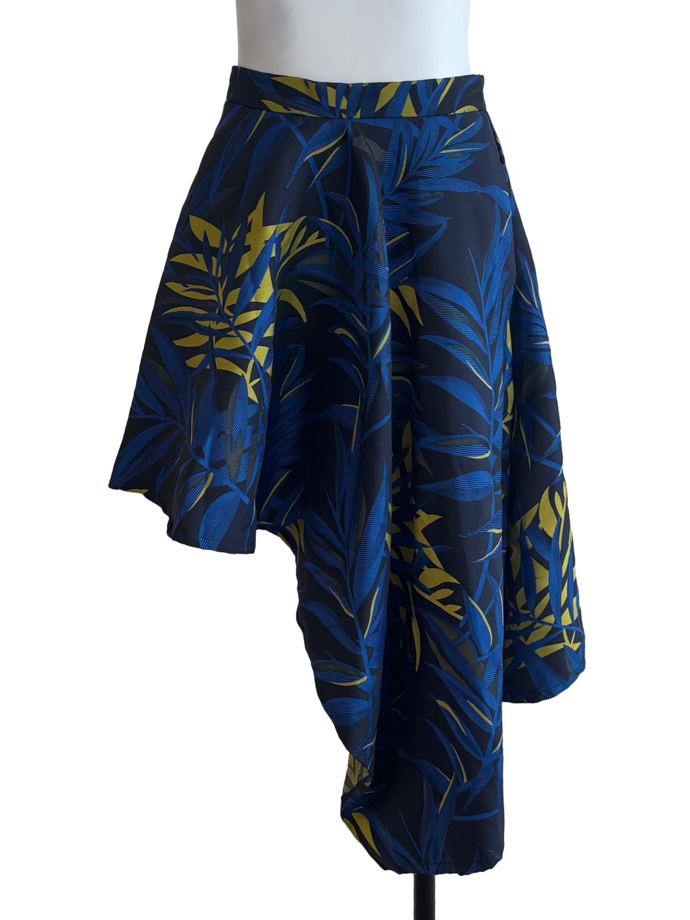 Berry Blue Designed Mini Skirt LB