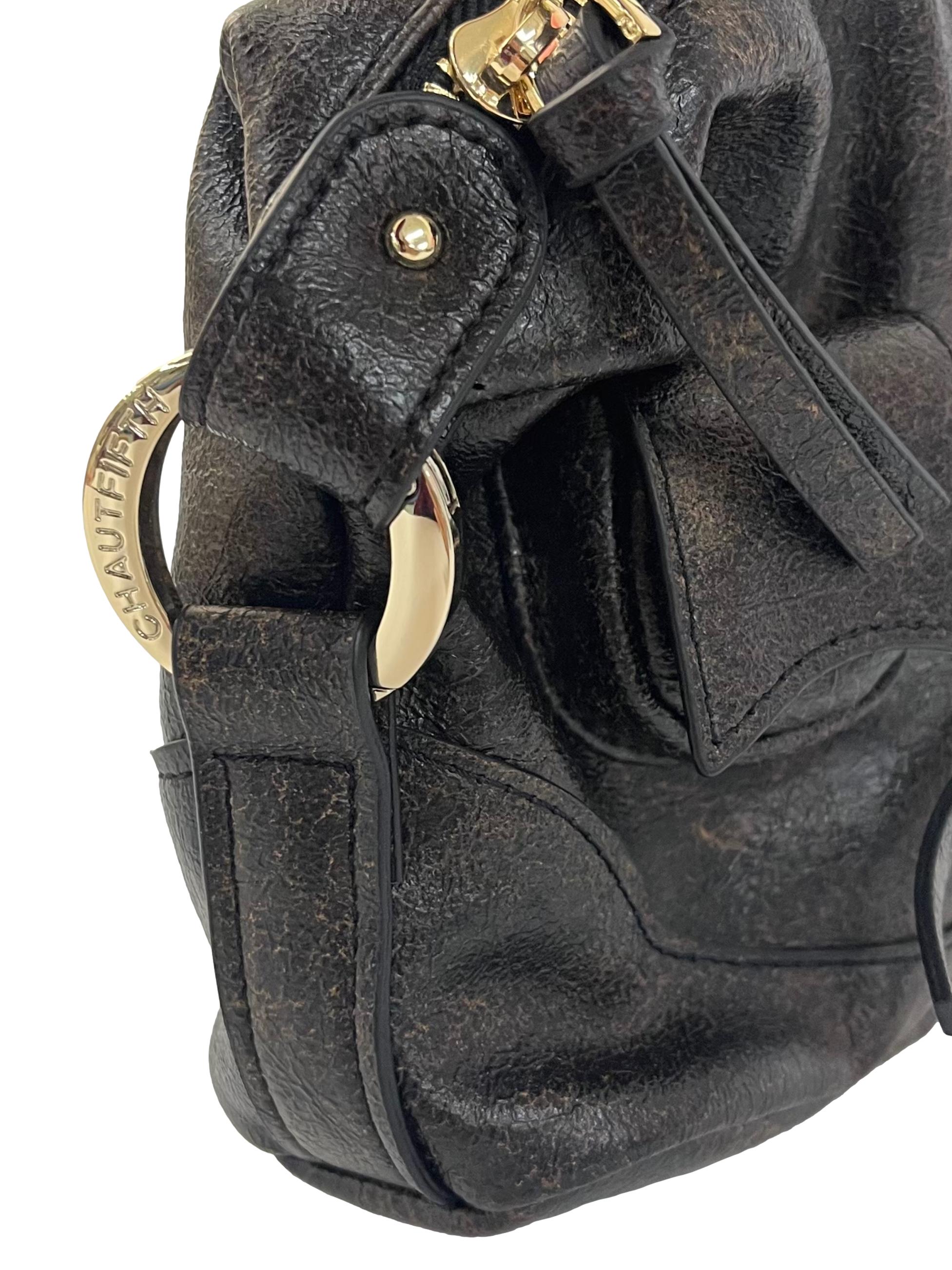 Dark Brown Leather Y2K Pocket Bag CSN