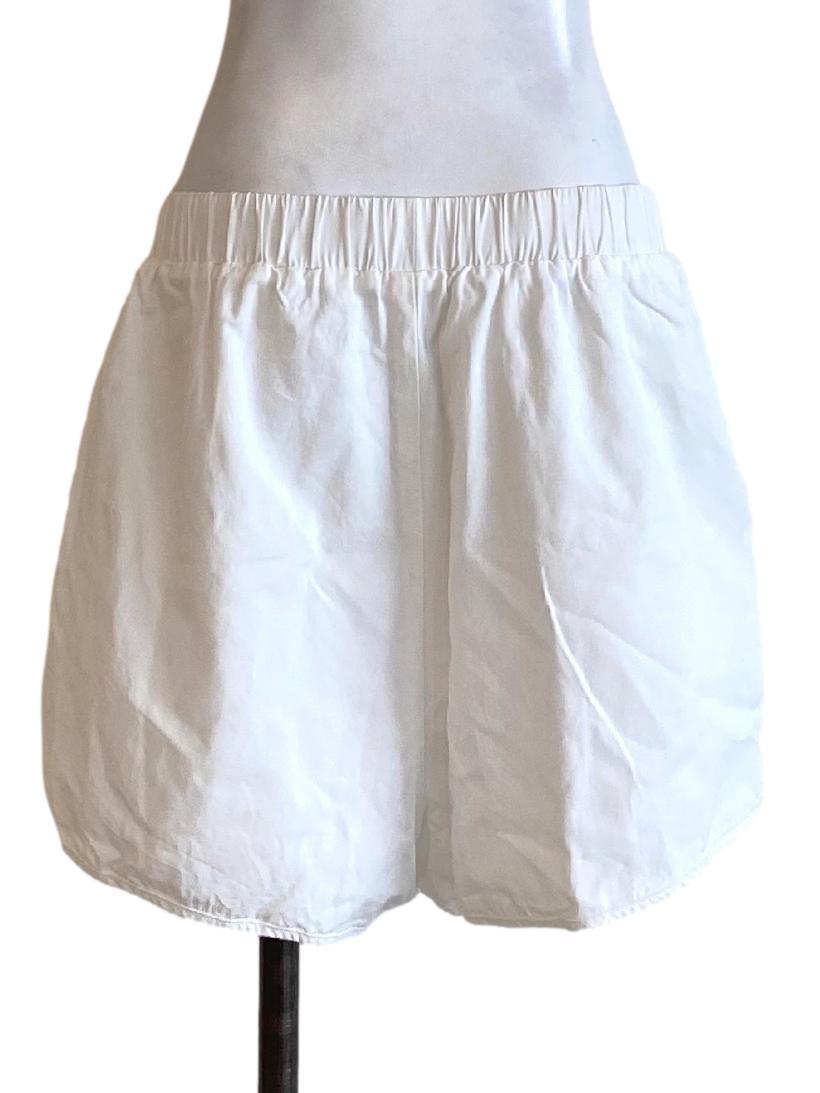 Daisy White Regular Fit Track Shorts