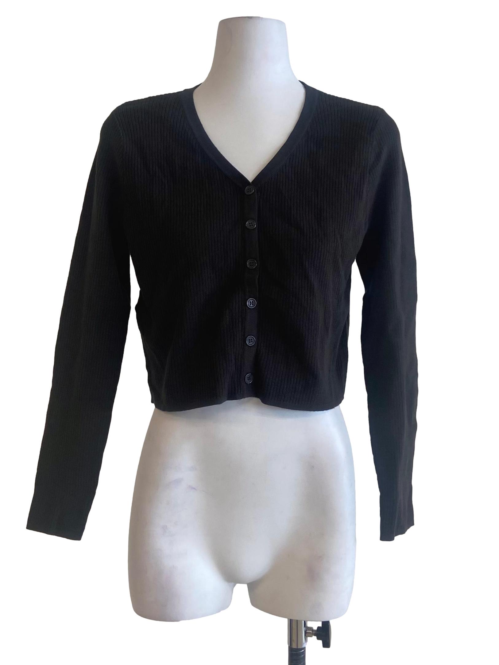 Pebble Grey Pencil Stripe Button Down Cardigan