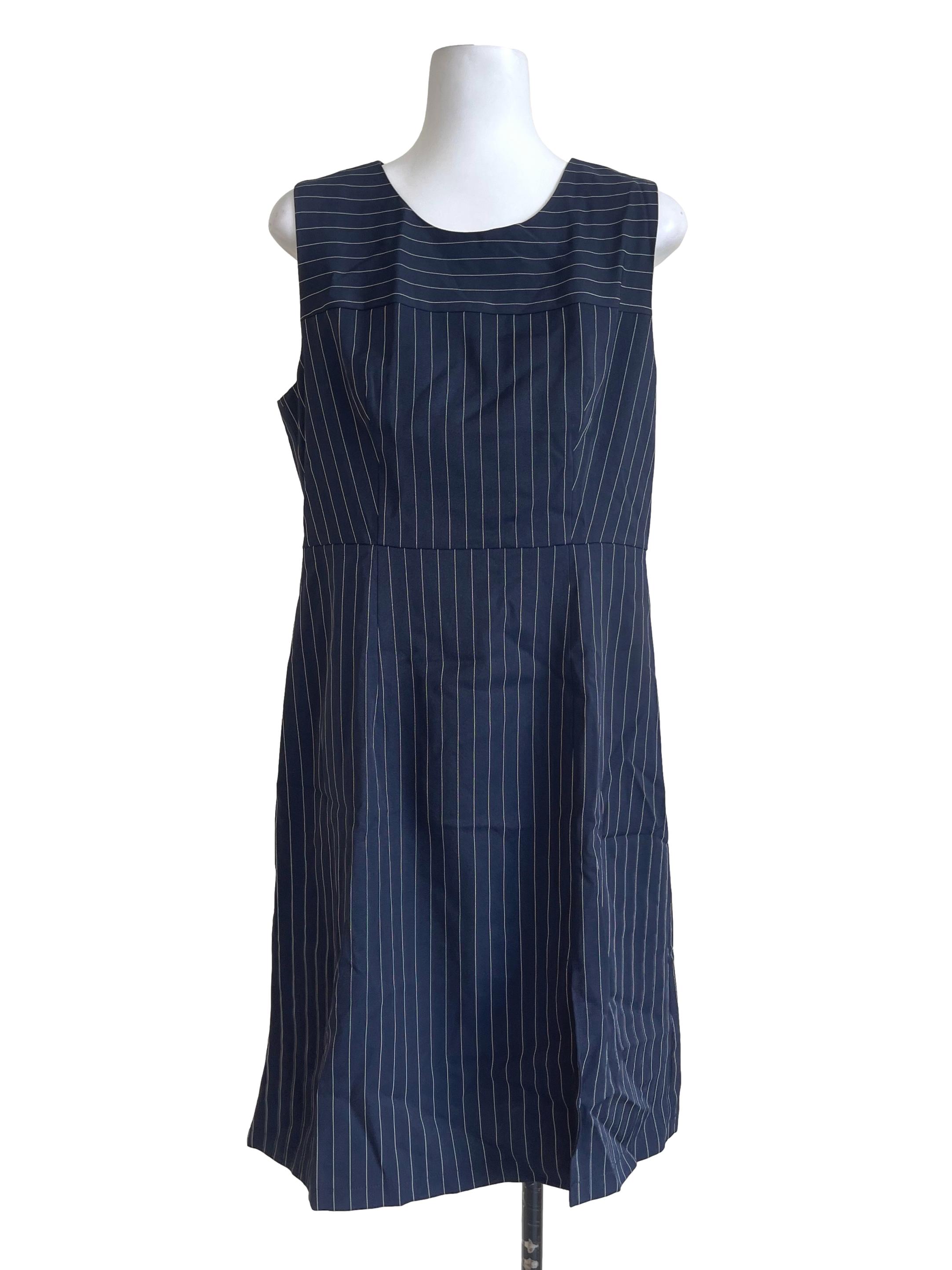 Dark Blue Stripes Dress
