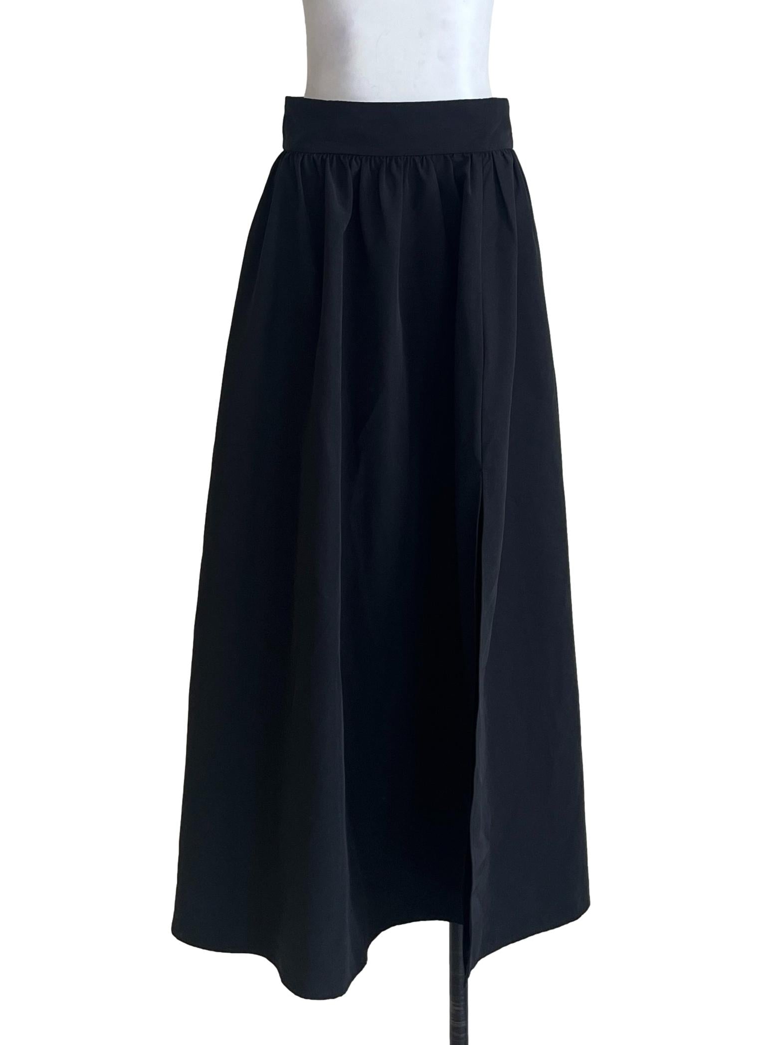Ink Black A-Line Skirt