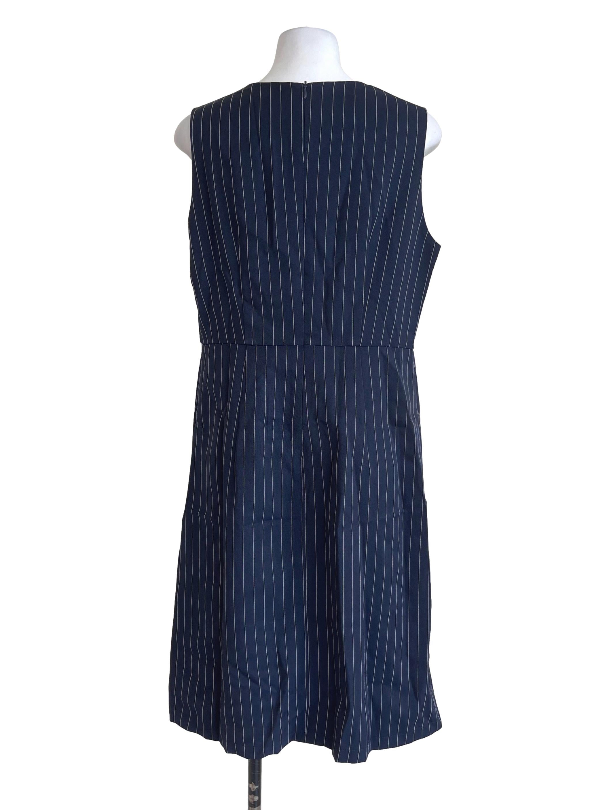 Dark Blue Stripes Dress
