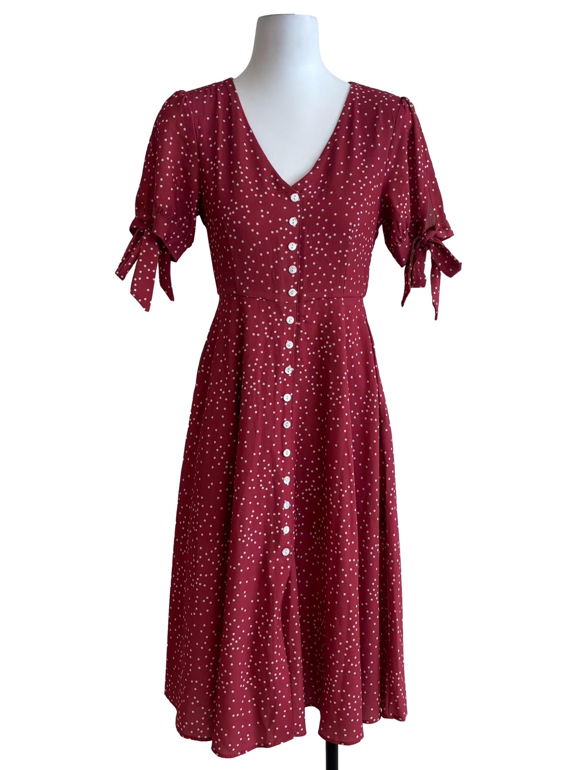 Candy Red Polka Dot Dress