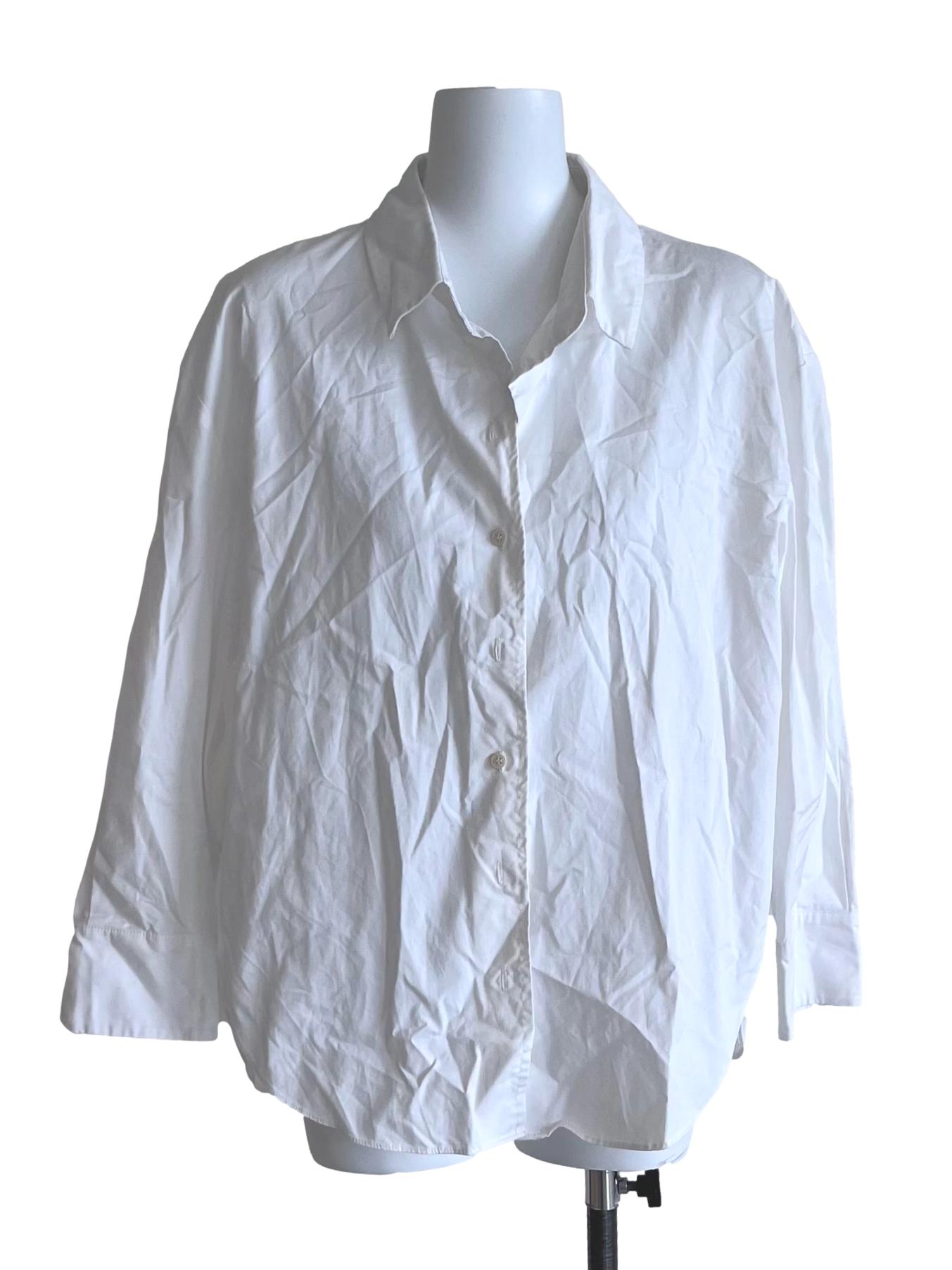 White Organic Cotton Oversized Shirt OSN