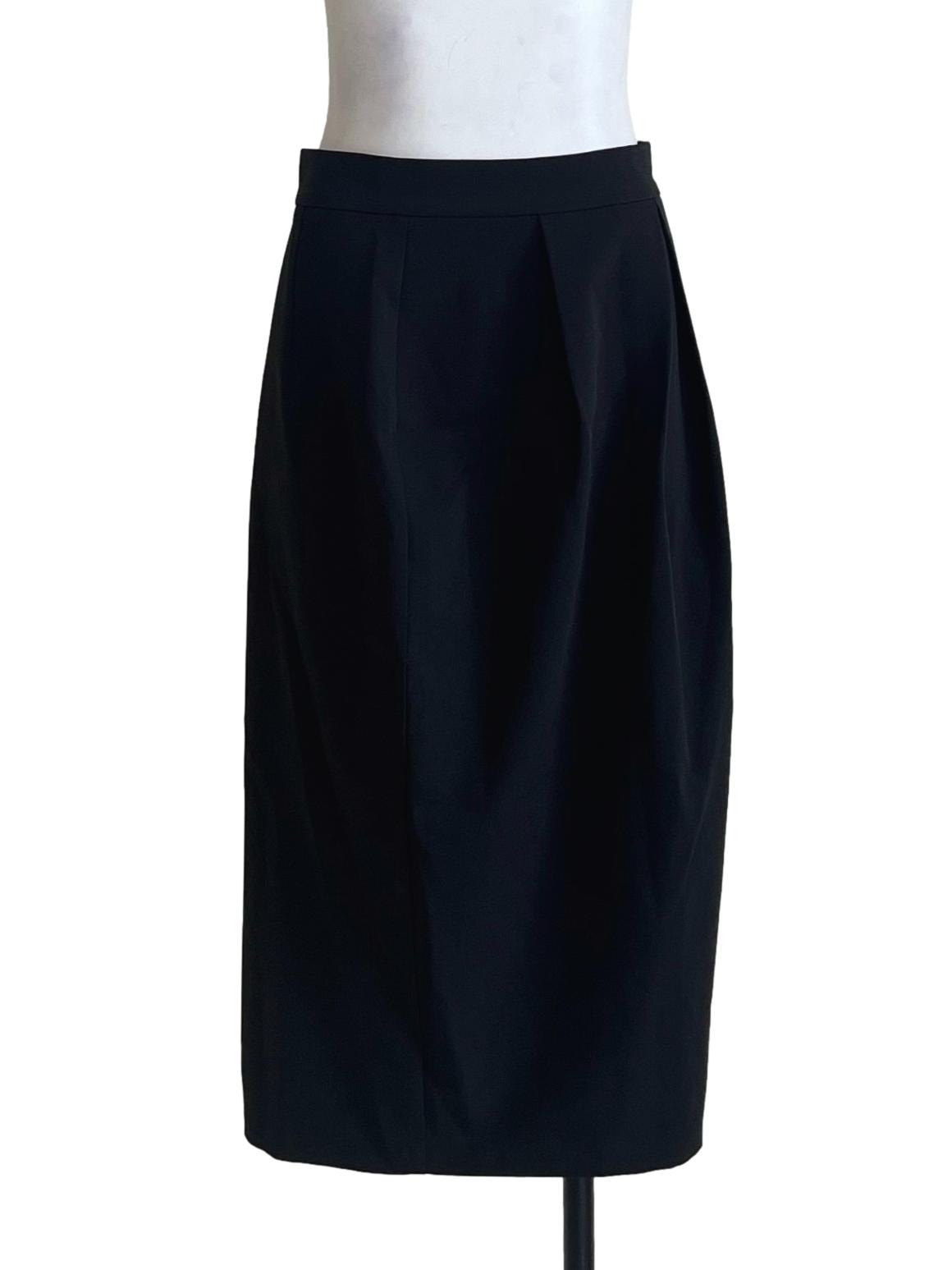 Pitch Black Pencil Skirt