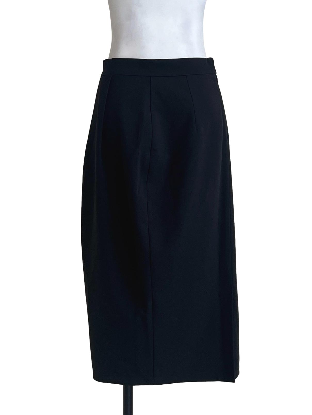 Pitch Black Pencil Skirt