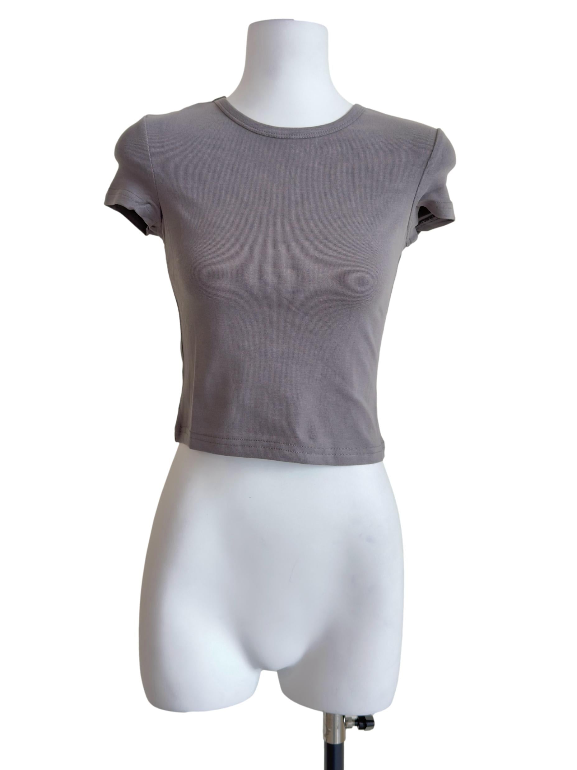 Grey Jojo Baby Tee
