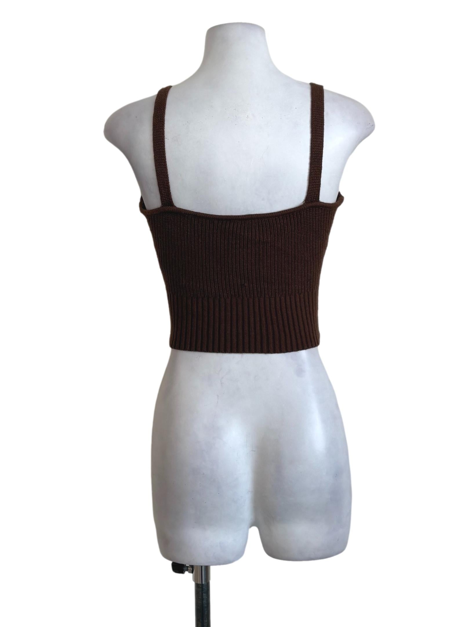 Caramel Knitted Tank Top YHF