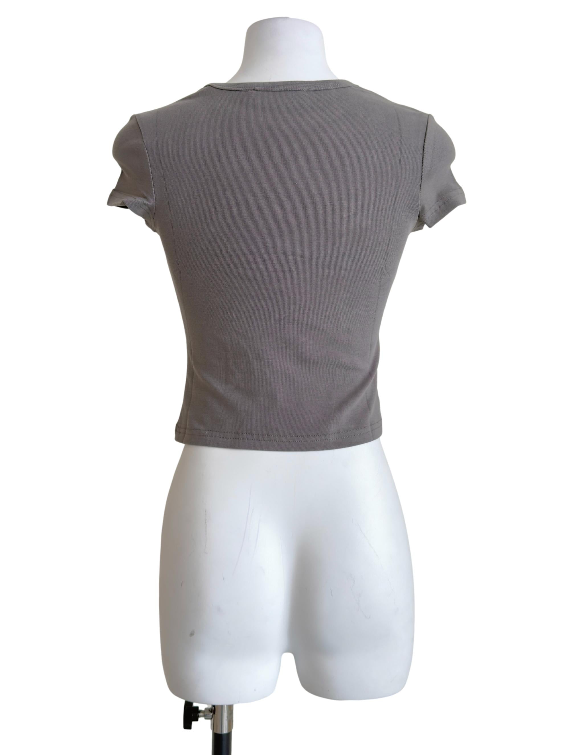 Grey Jojo Baby Tee