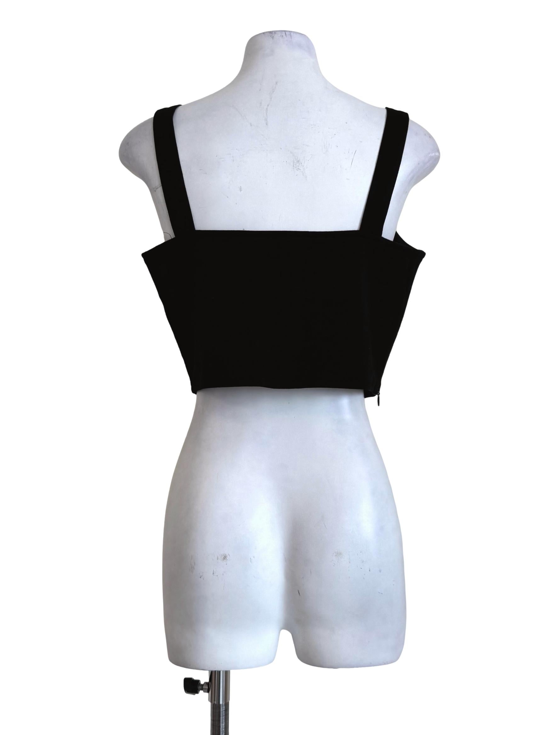 Midnight Black Sleeveless Bralet