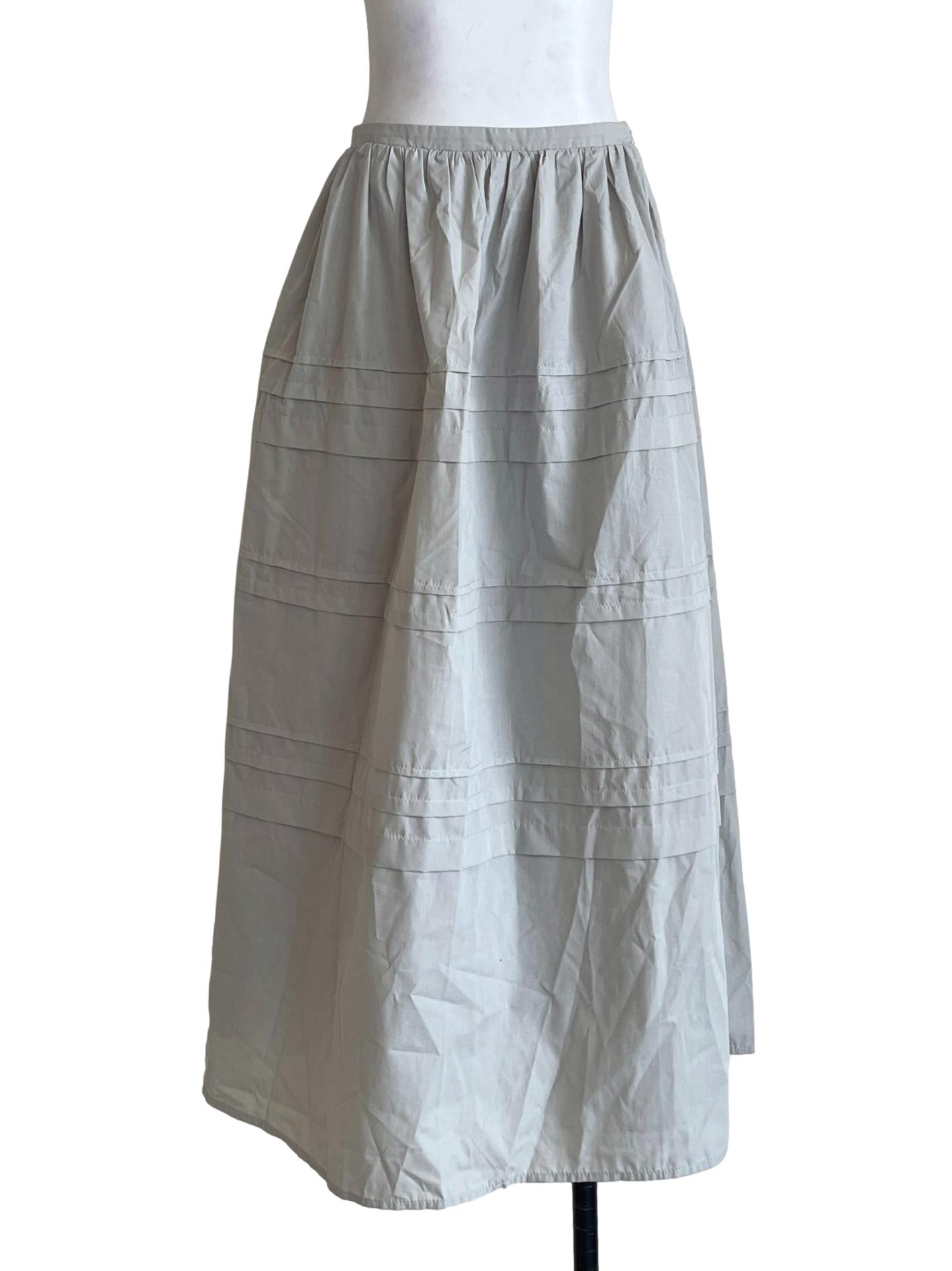Cloud Grey A-Line Skirt