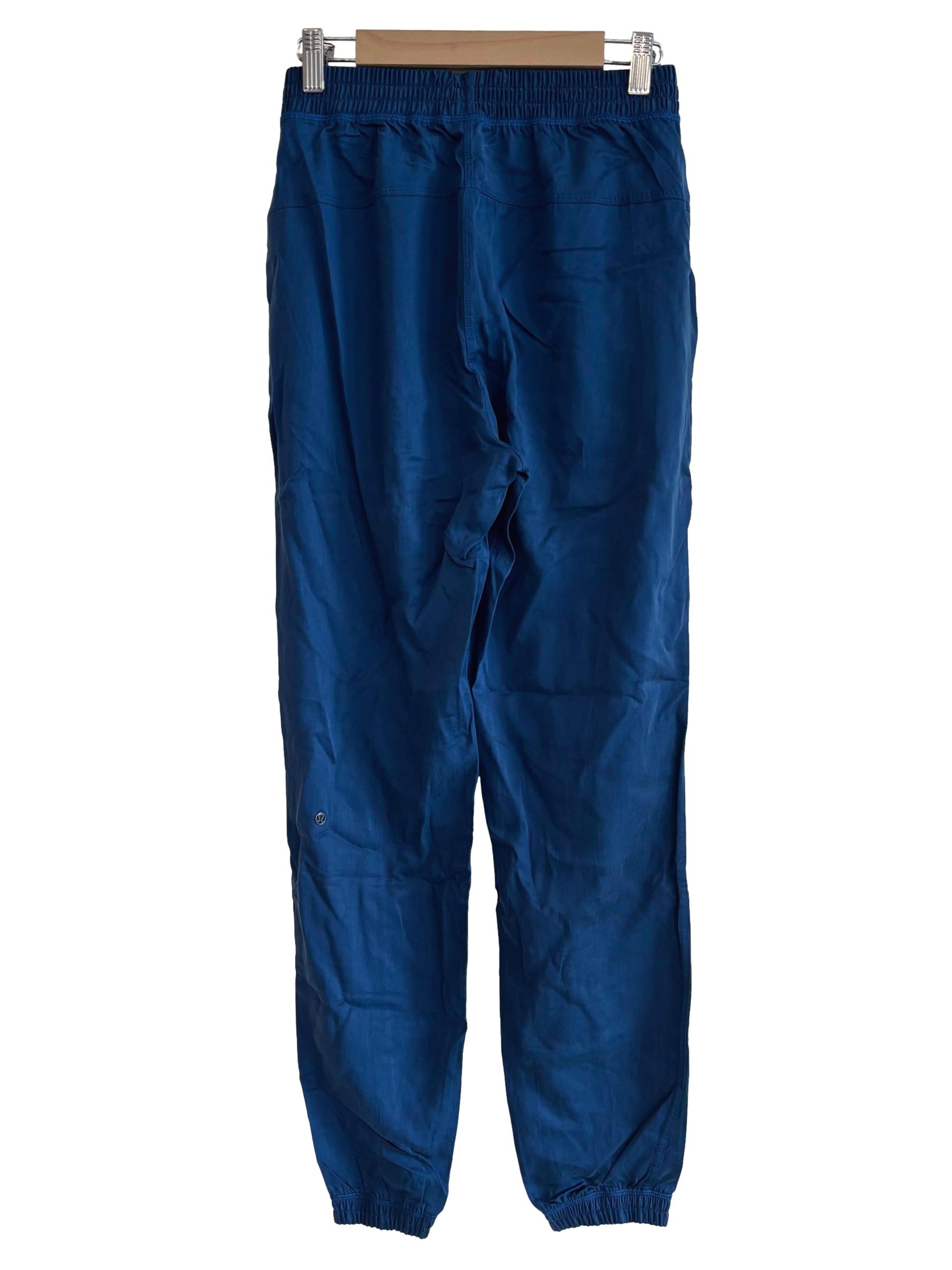 Blue Plain Jogger Pants