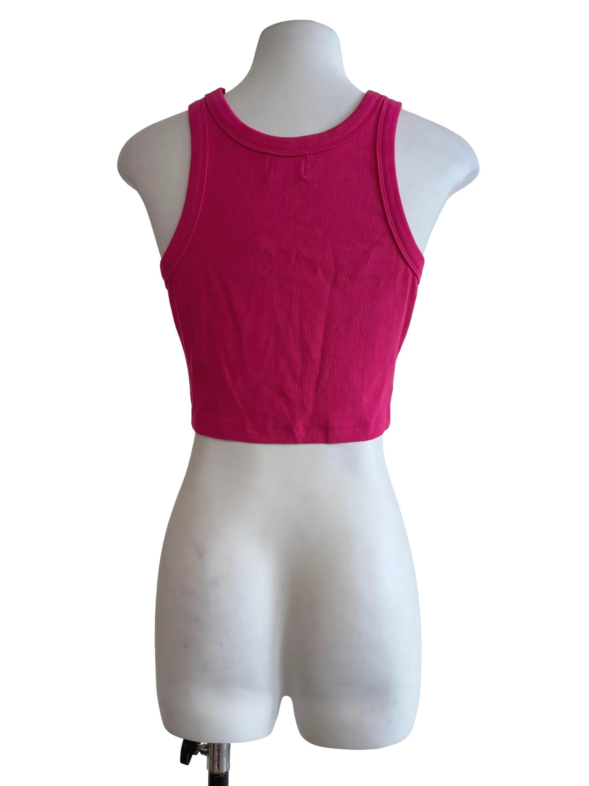 Hot Pink Knitted Tank Top