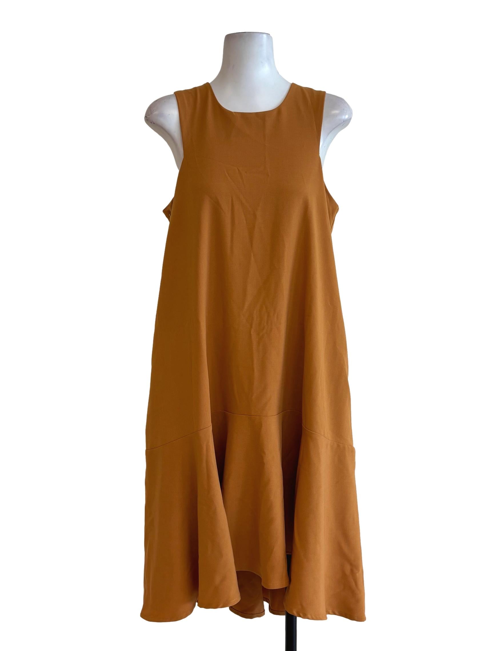 Princeton Orange Sleeveless Dress