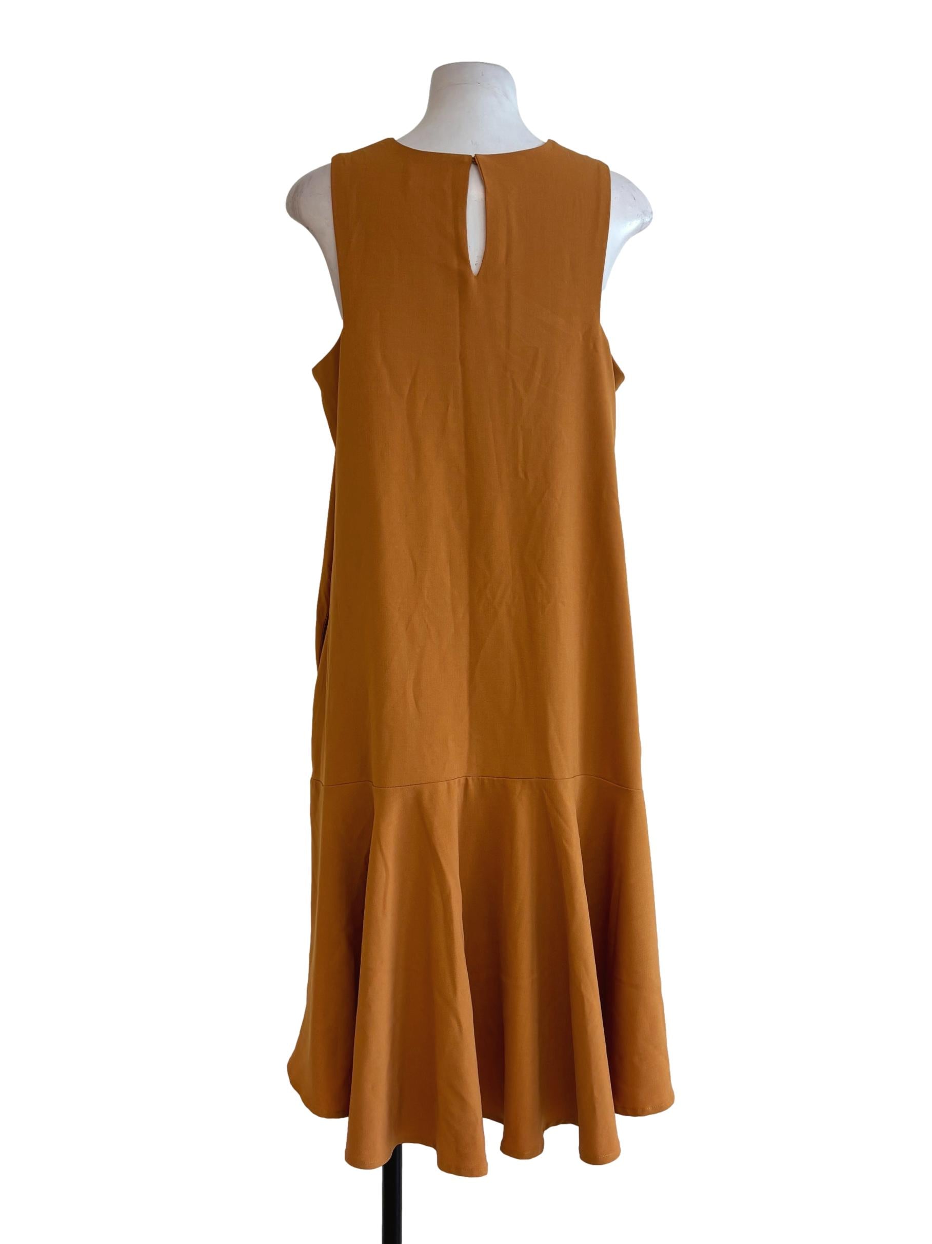 Princeton Orange Sleeveless Dress