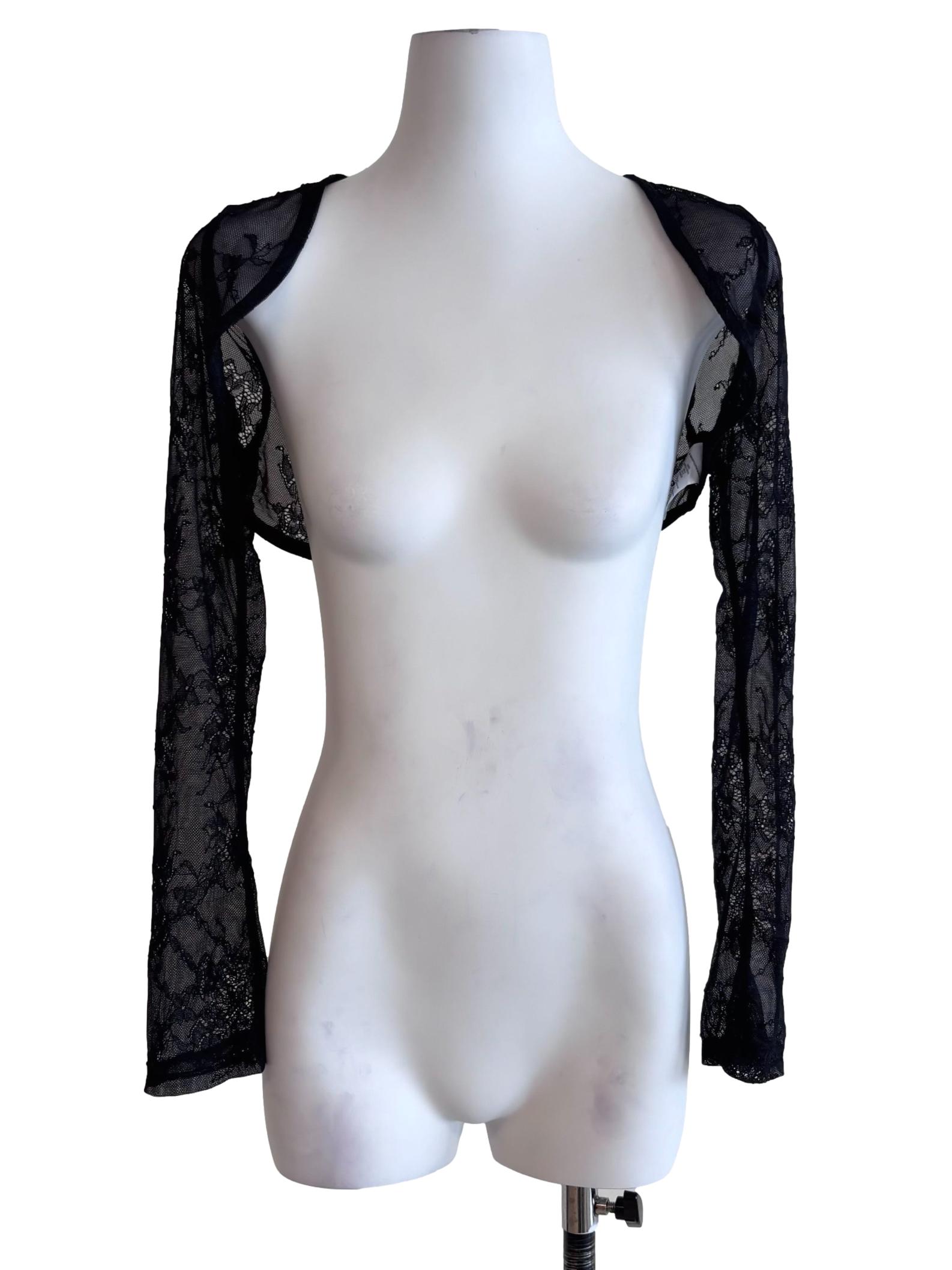 Black Lace Sheer Bolero