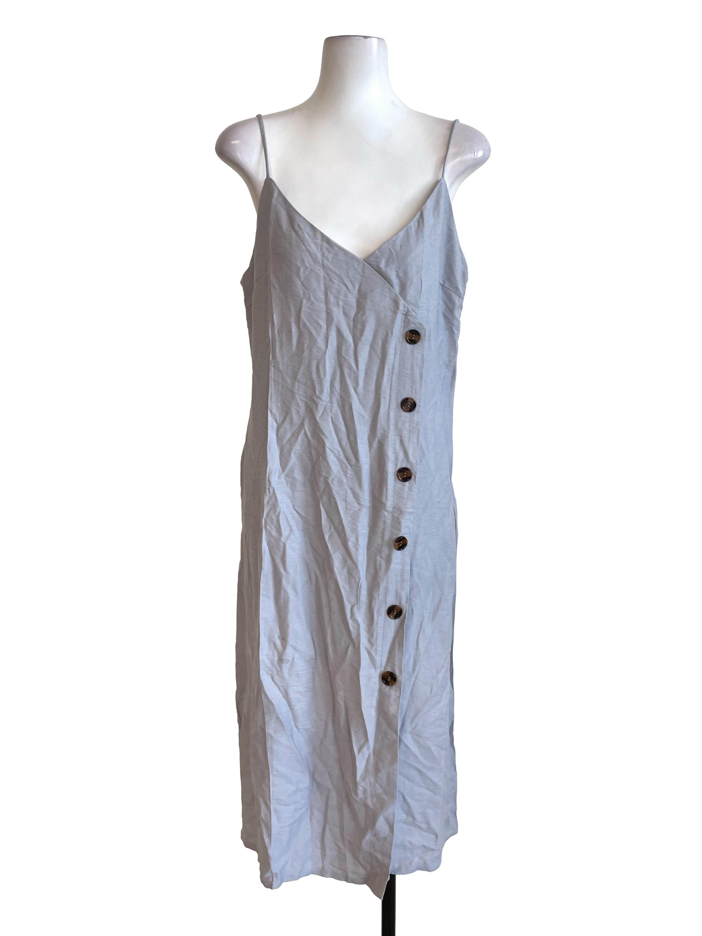 Coin Grey Button Cami Dress LB