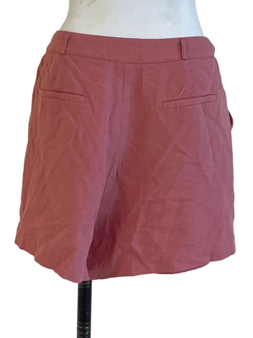 Pink High-Waisted Shorts