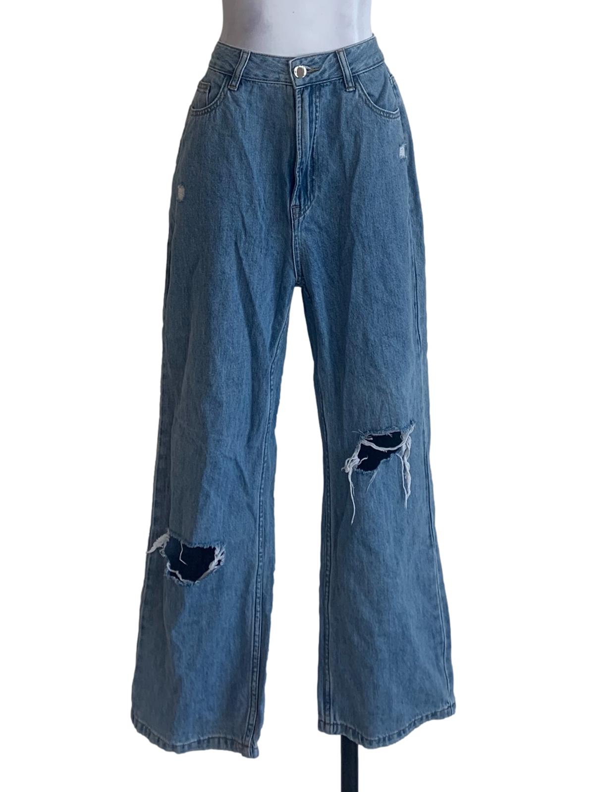 Denim Blue Distressed Jean