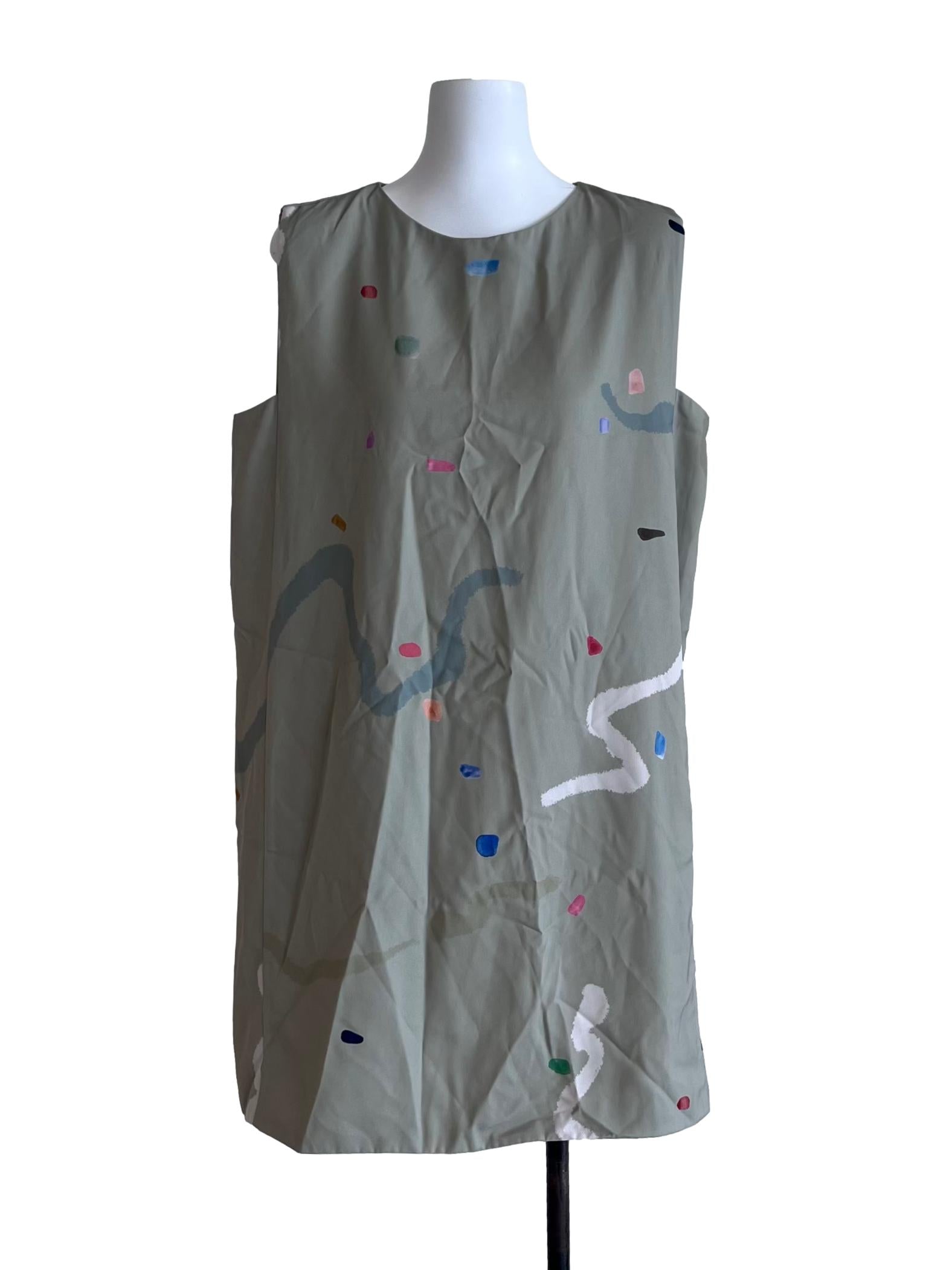 Sage Green Treasures Shift Dress OSN