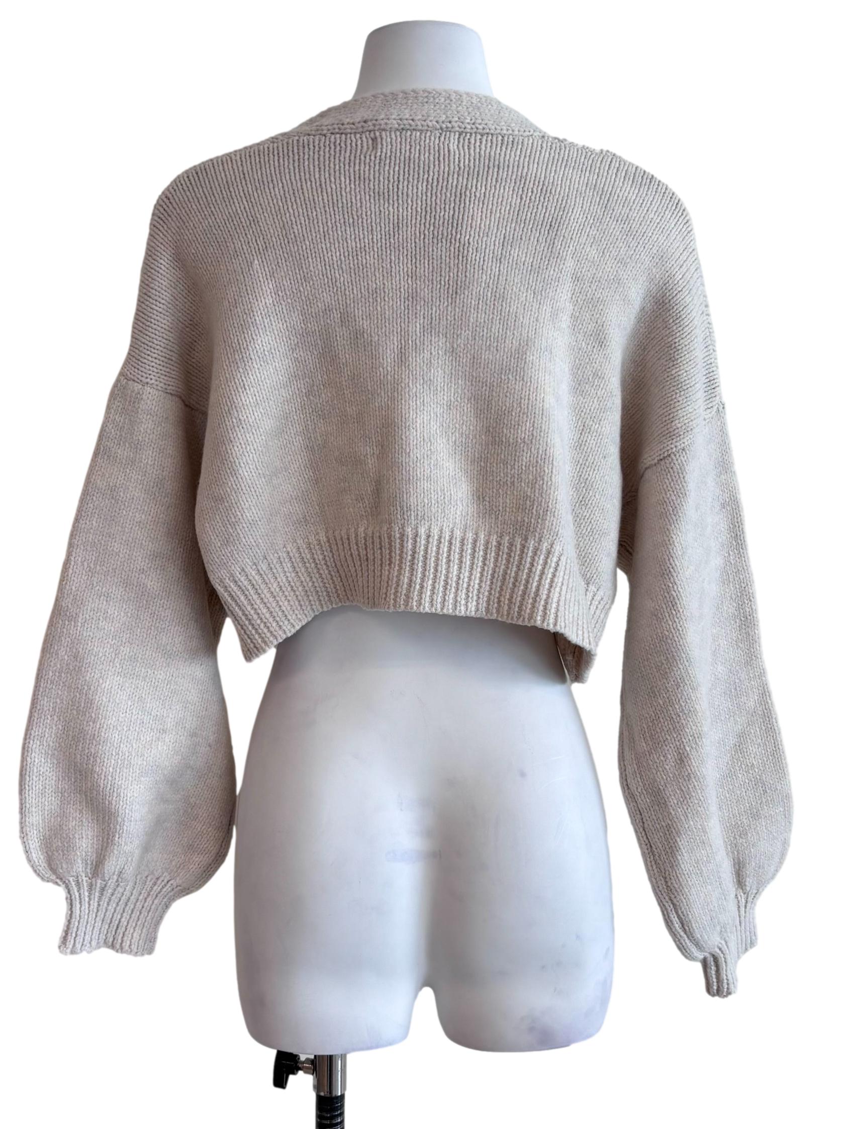 Alabaster White Open Knit Cardigan
