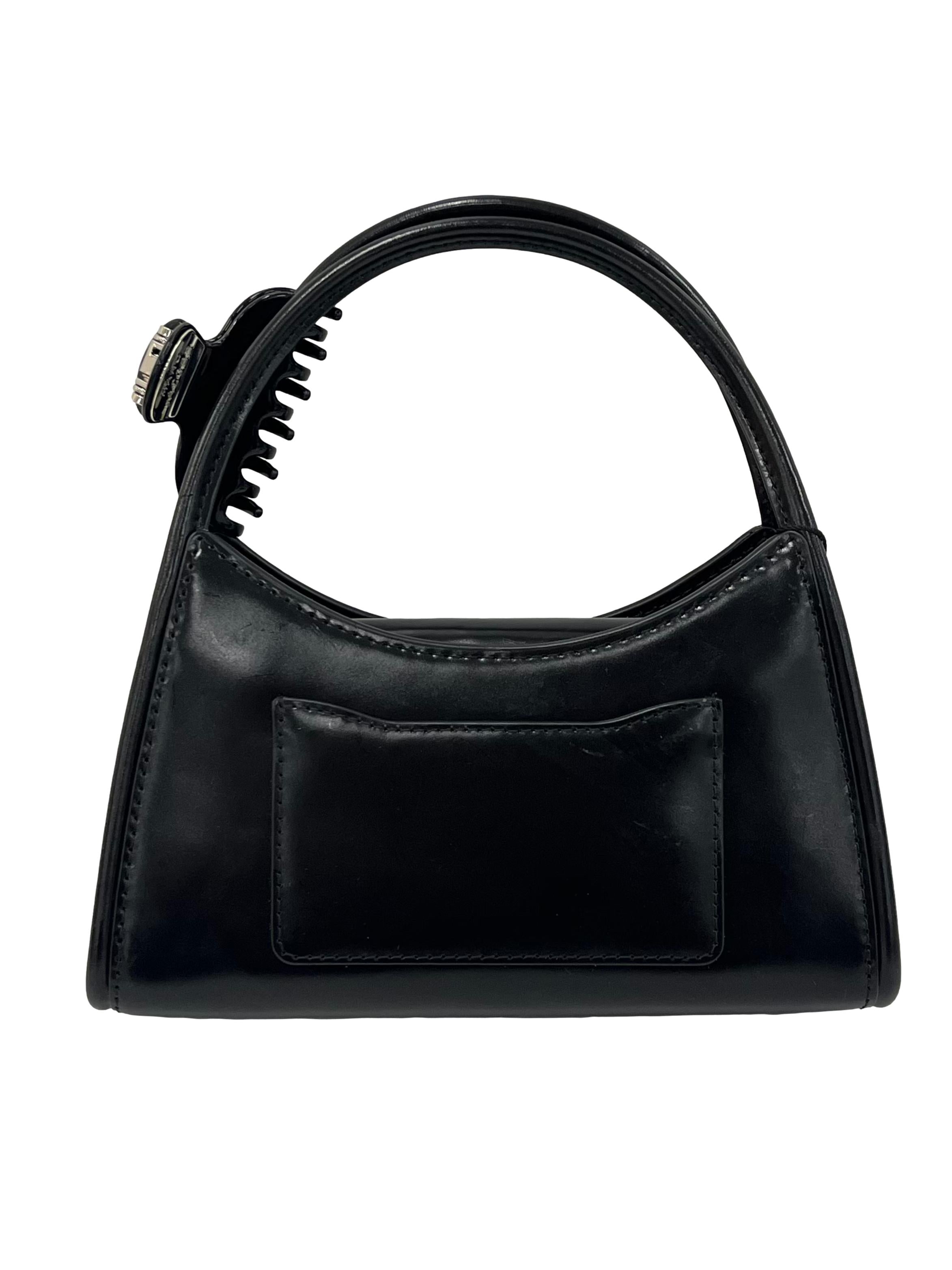 Black The Glam Claw Clip Crossbody Bag CSN