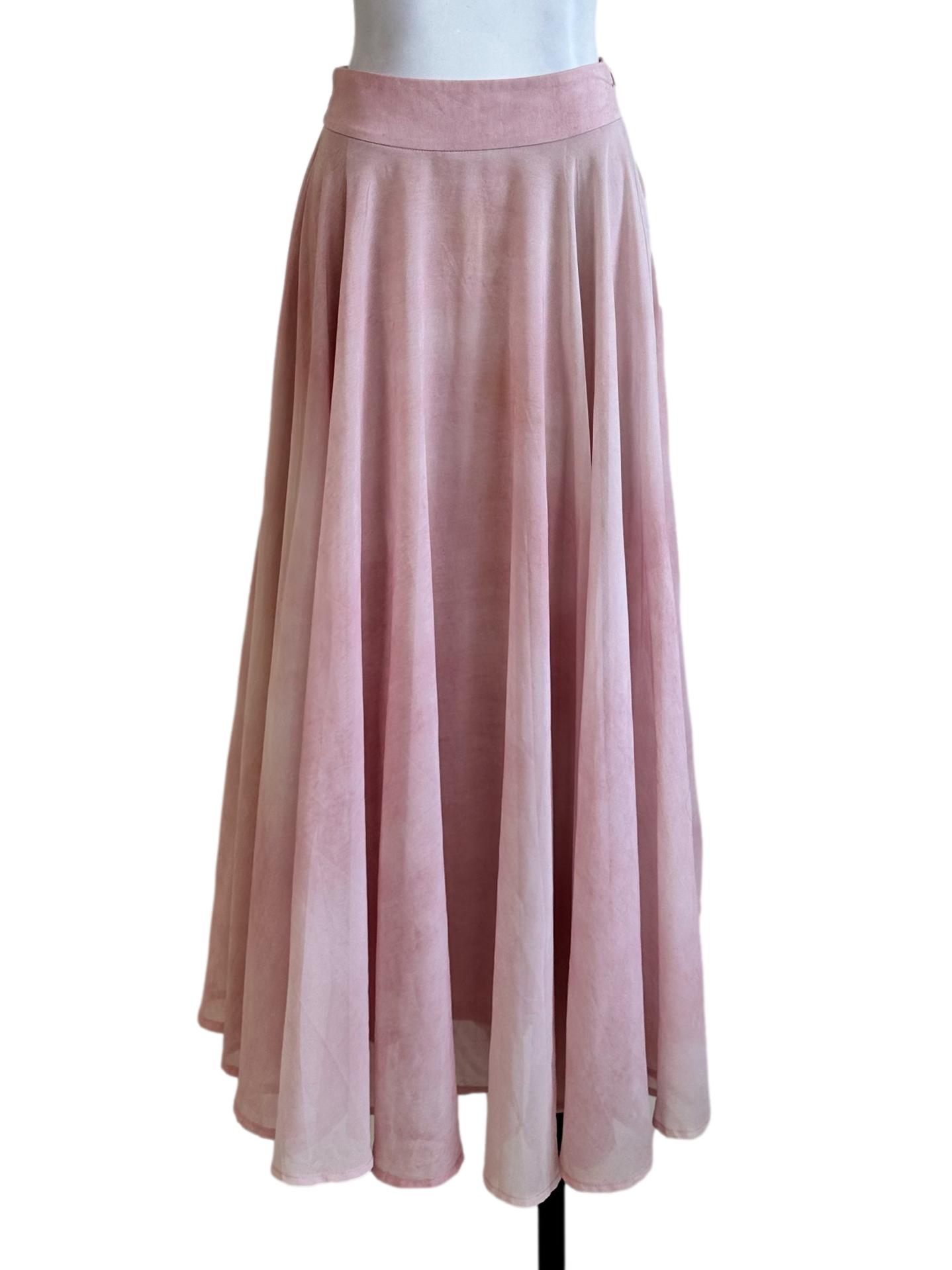 Rose Pink Flare Skirt
