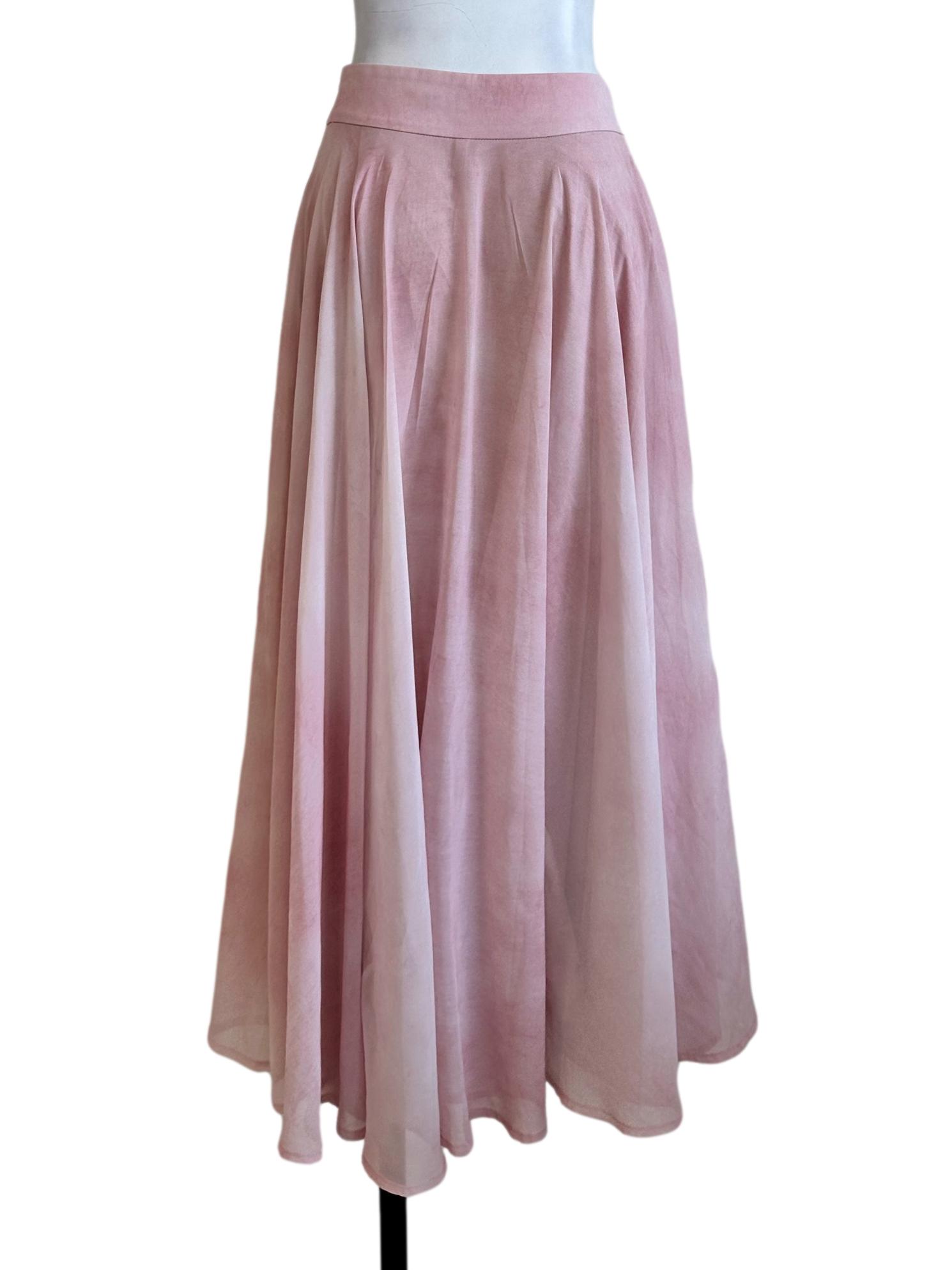 Rose Pink Flare Skirt