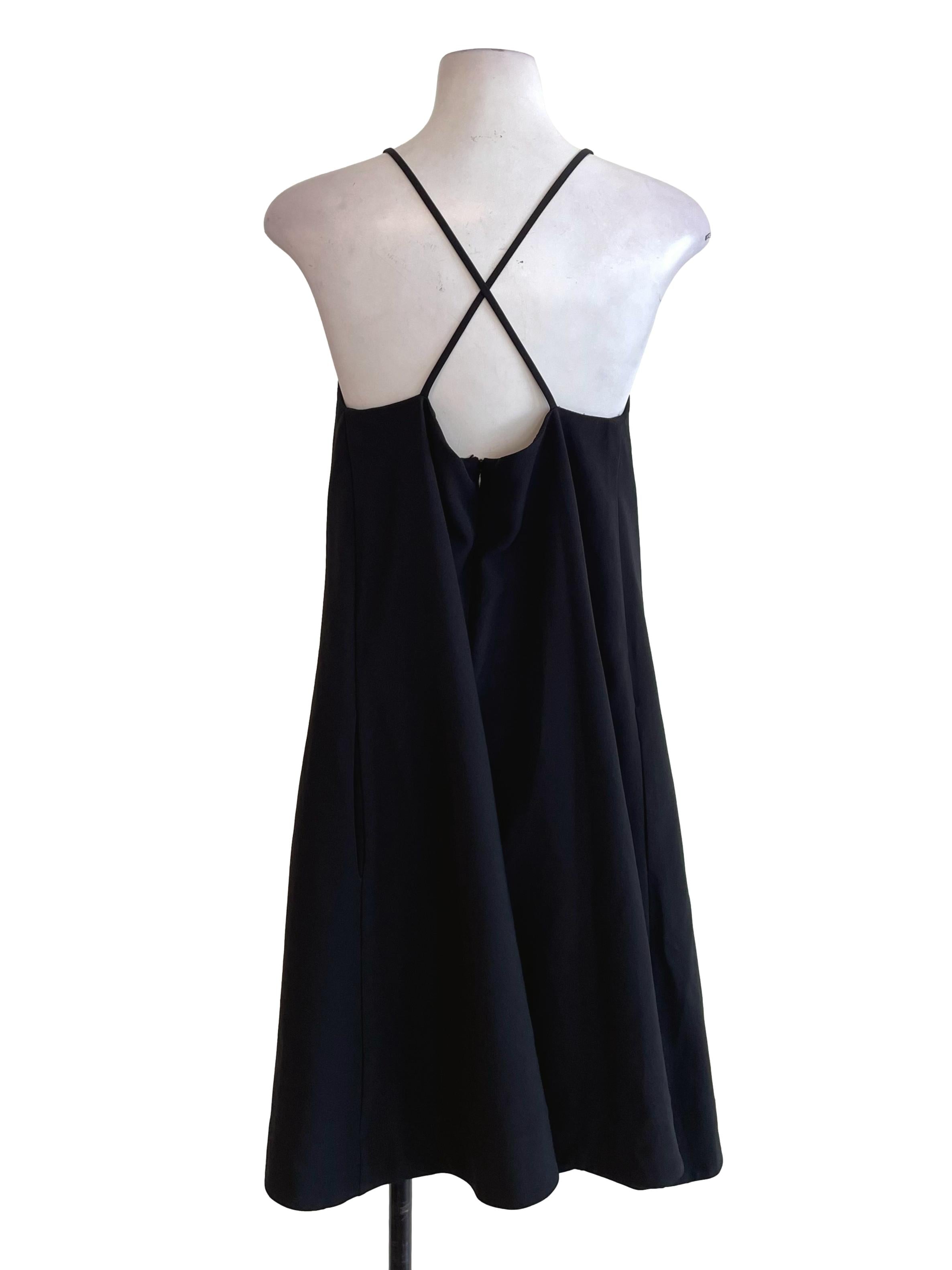 Black Crossed Back Tent Dress LB