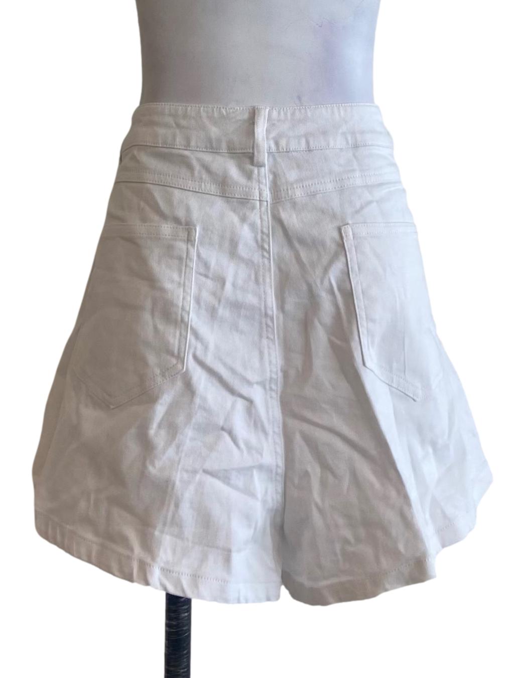 White Twill Shorts