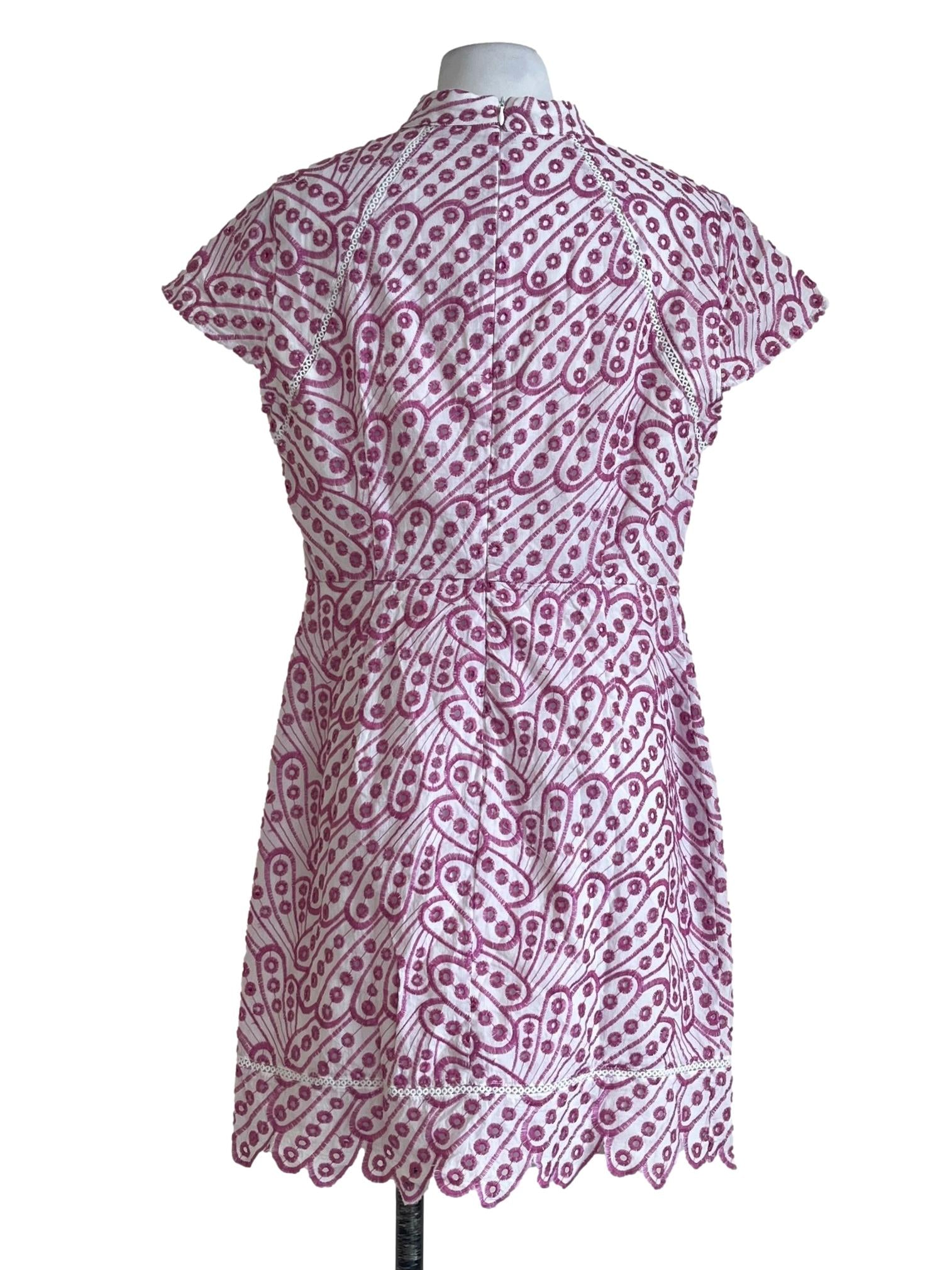 Mulberry Purple High Neck A-Line Dress