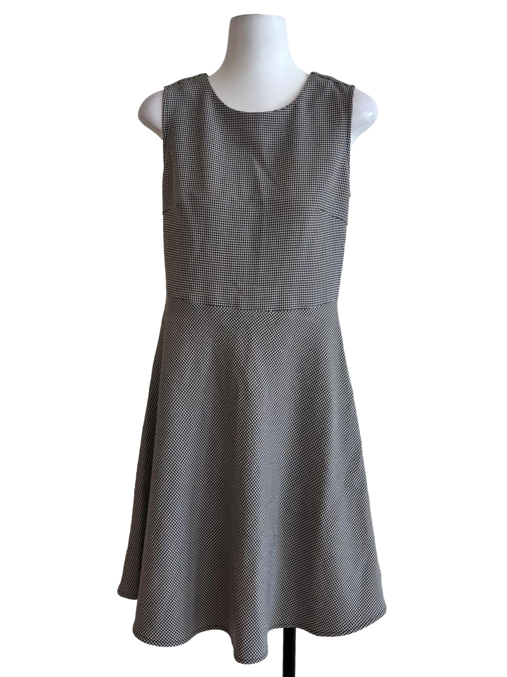 Black Nailshead A-Lined Dress