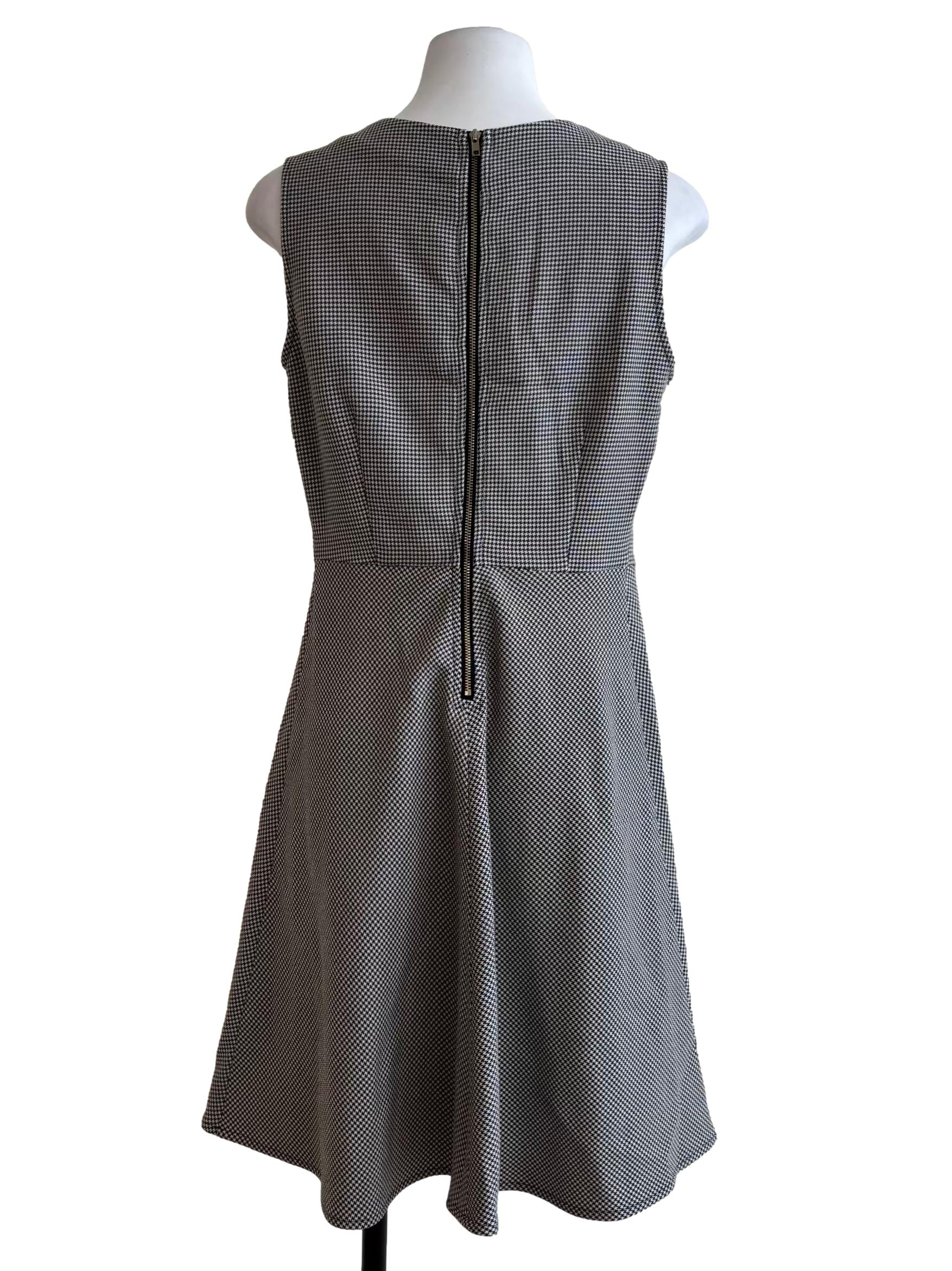 Black Nailshead A-Lined Dress