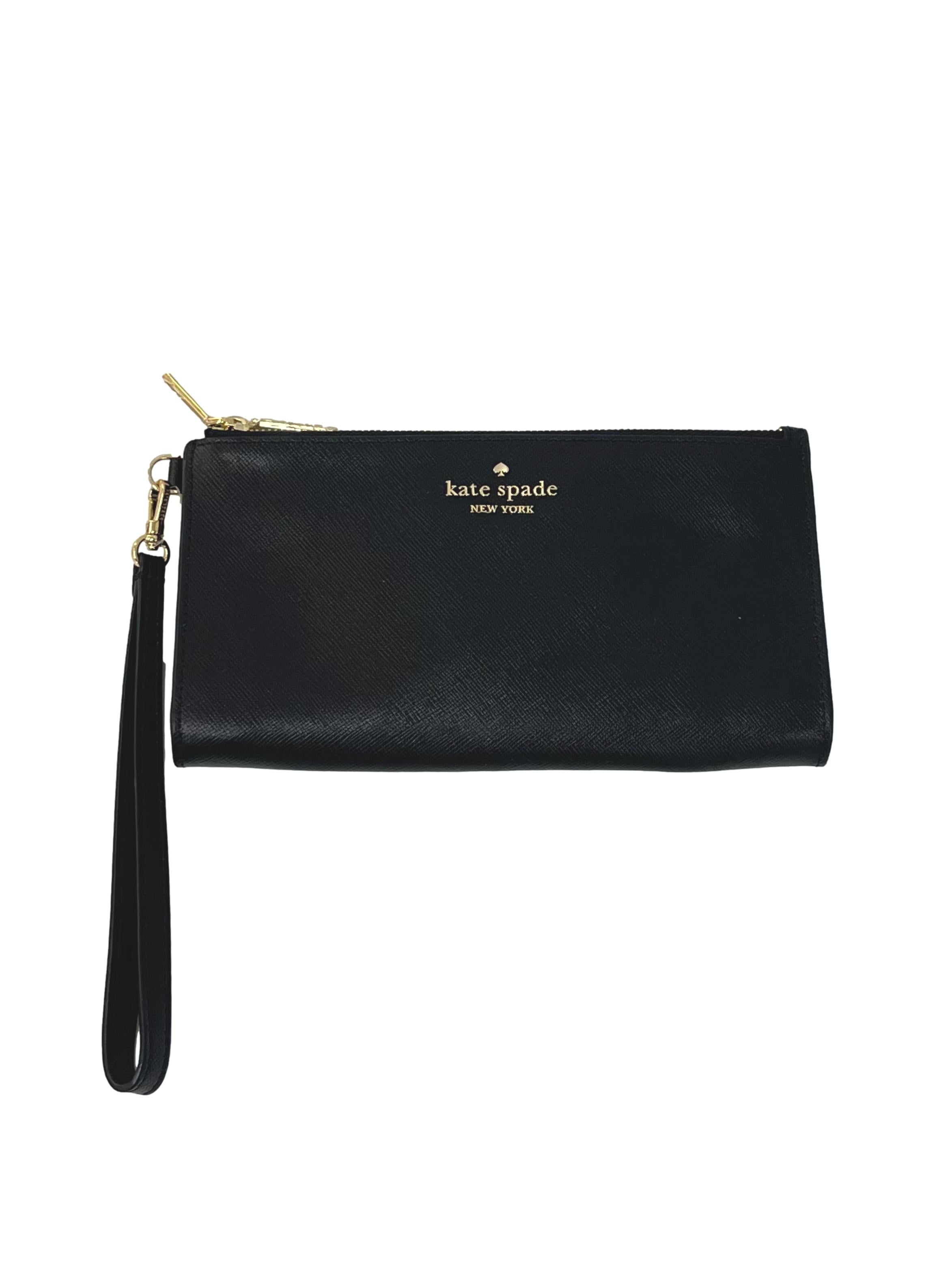 Black Saffiano Leather Madison Wristlet CSN