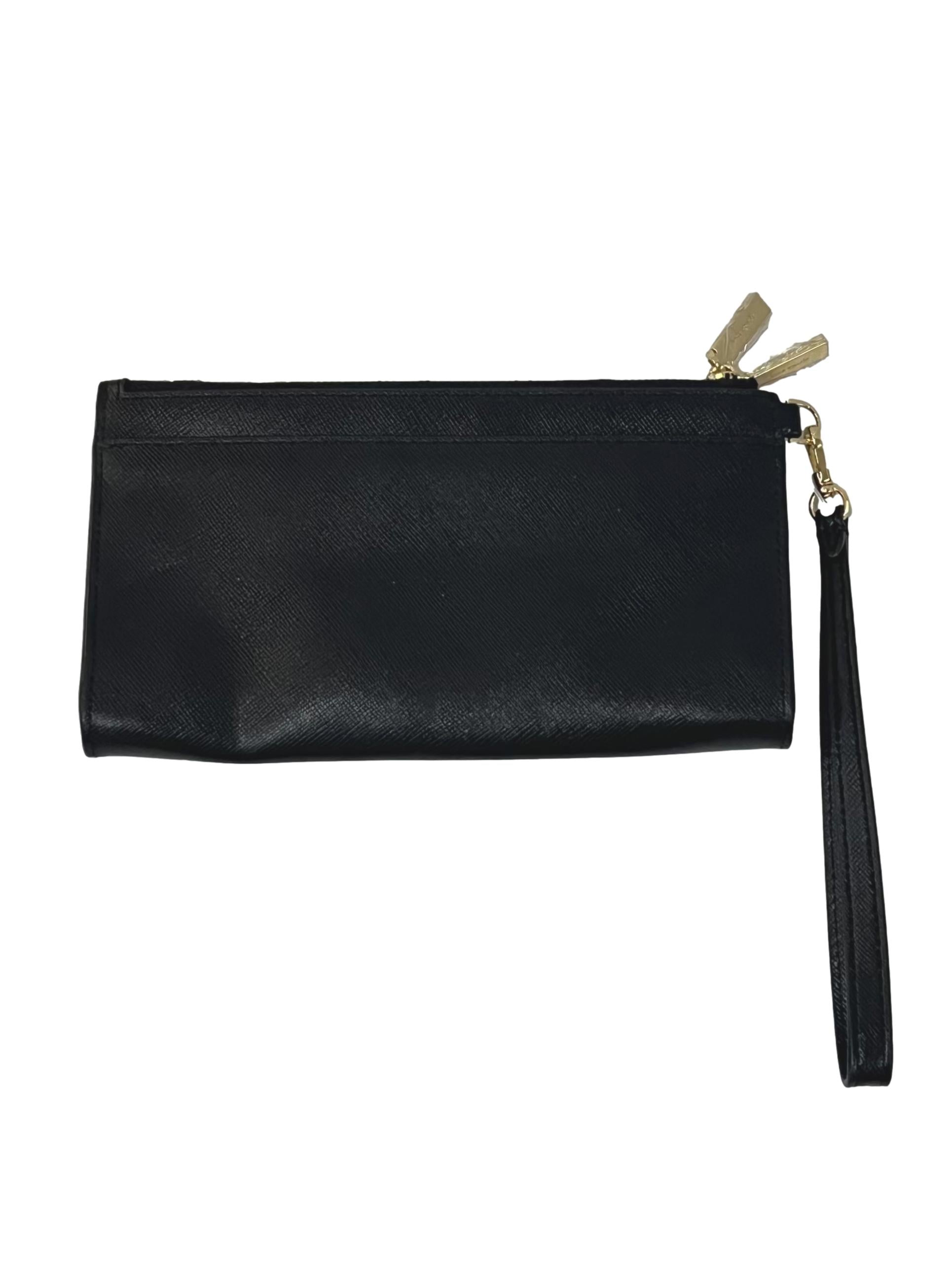 Black Saffiano Leather Madison Wristlet CSN