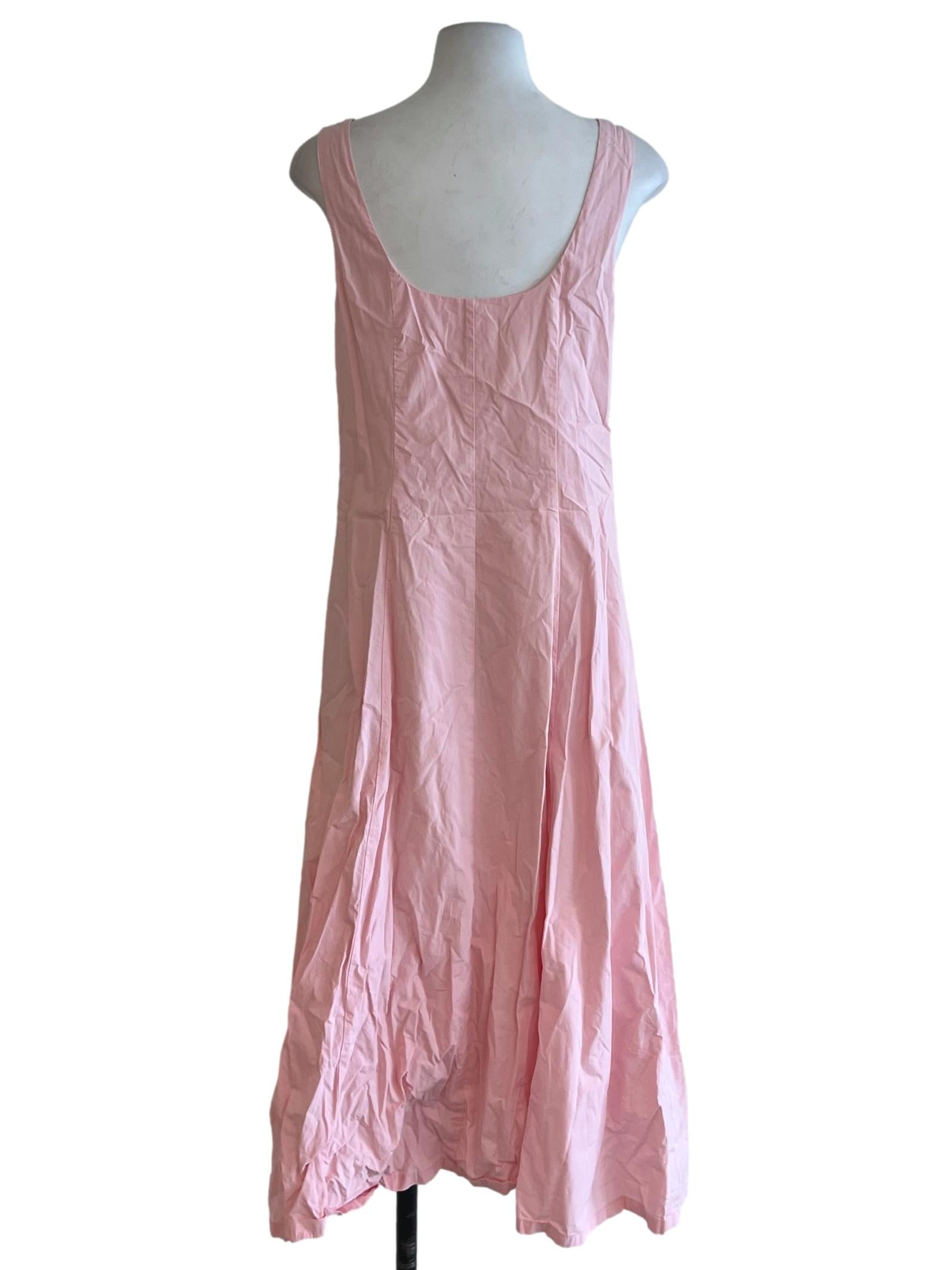 Rose Pink Scoop Neckline Sheath Dress