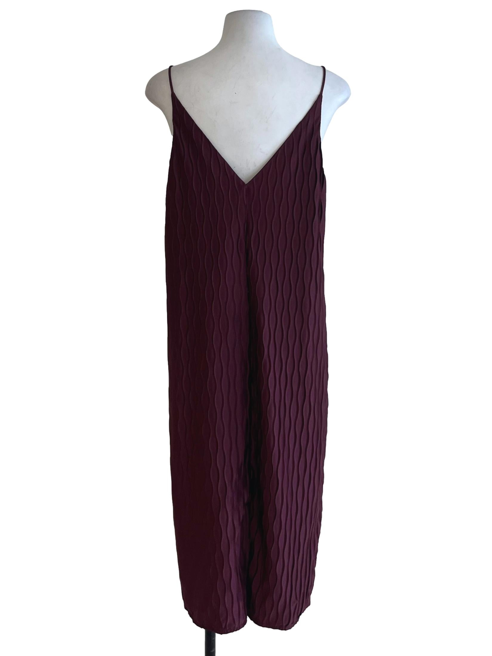 Plum Purple Candy Stripe Shift Dress